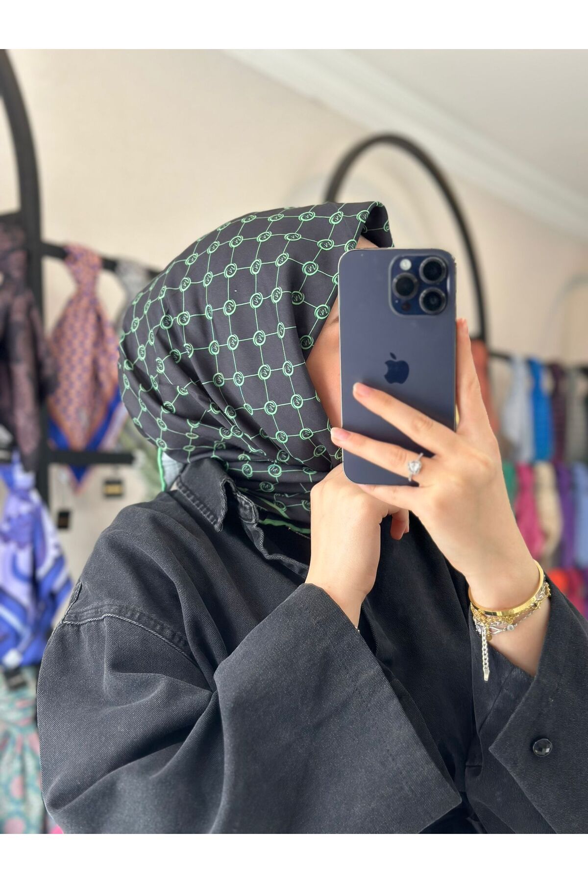 MONOOR MONOGRAM DESEN SOFT EŞARP