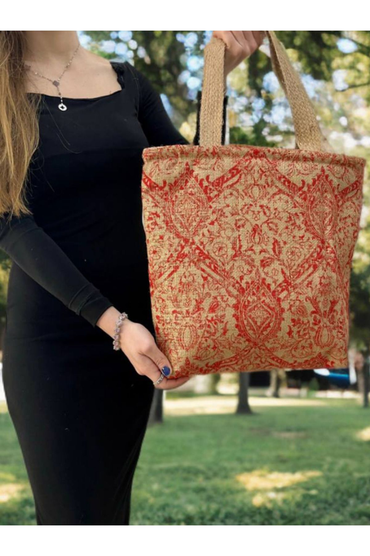 ECHARMBUTIK Hasır Model Kadın Çanta