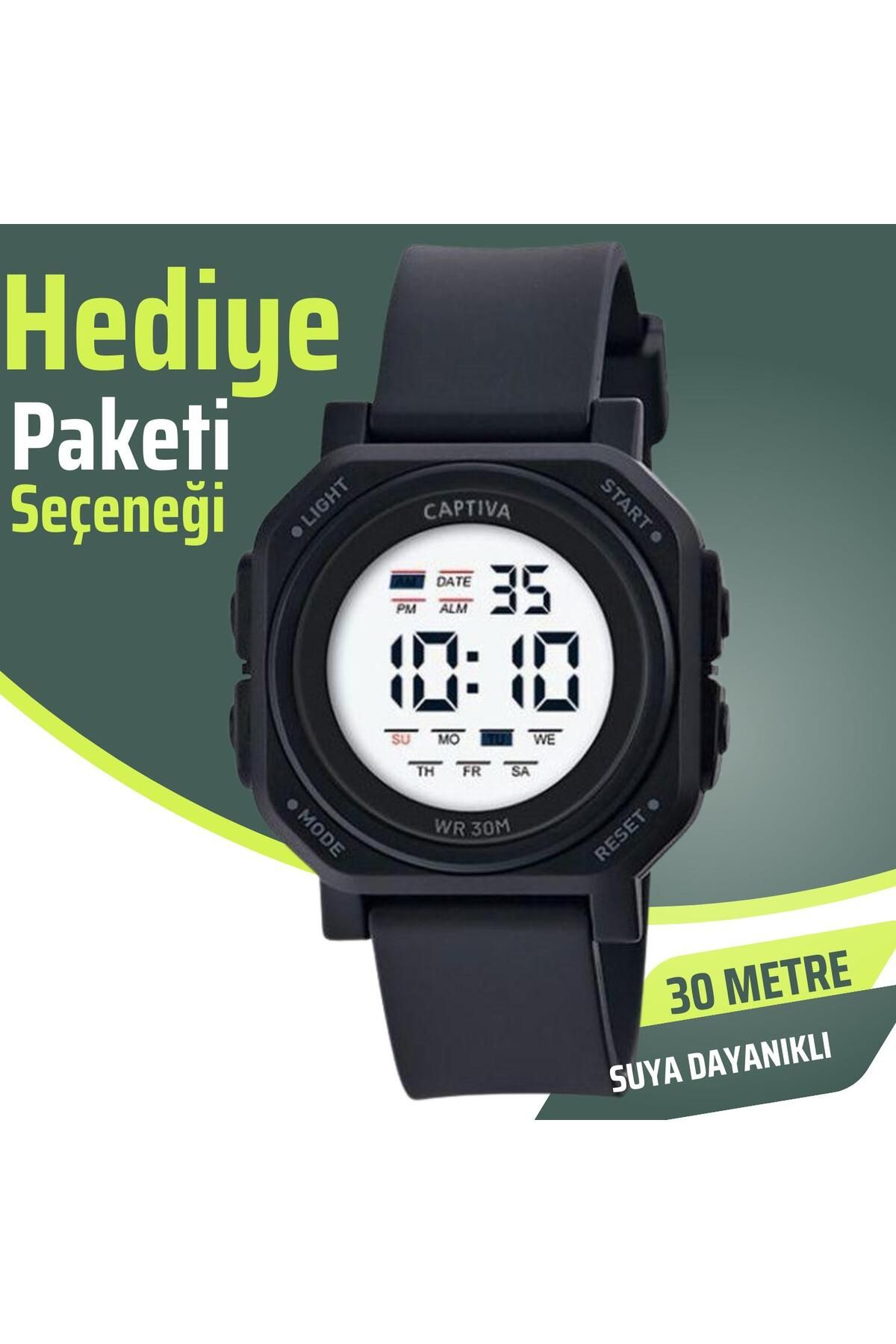 captiva 30 Metre Suya Dayanıklı Alarm Ve kronometre Özellikli Kol Saati