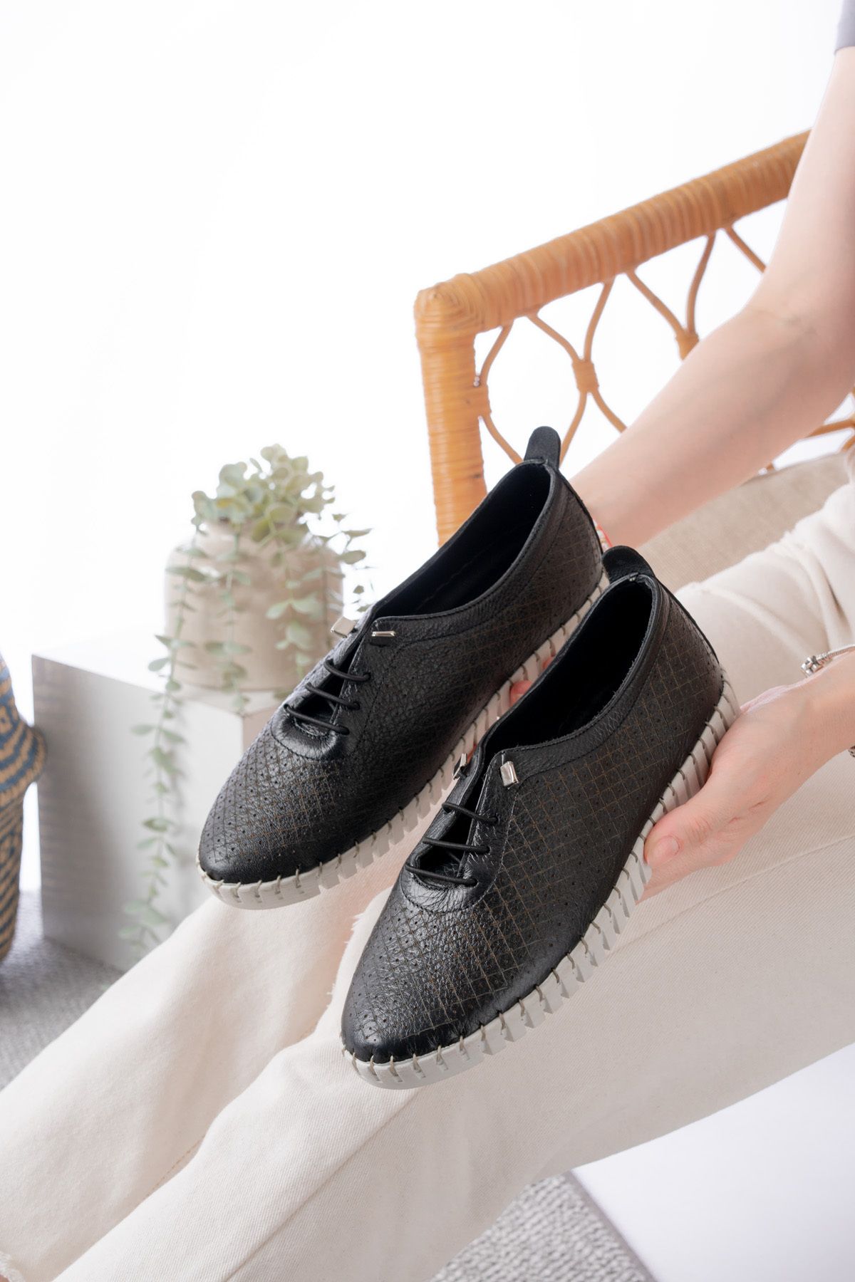 Dericalle shoes Hakiki Deri Kadın Yazlık Ayakkabı