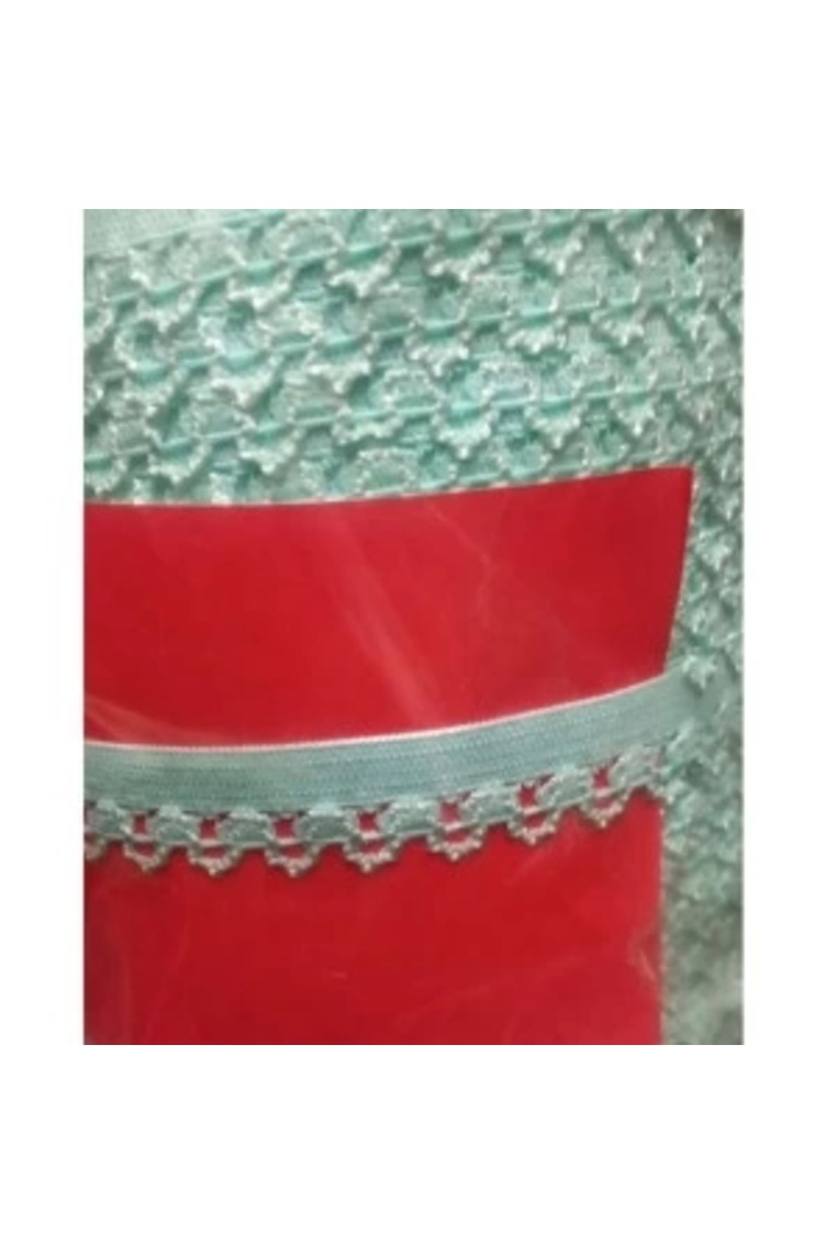 STOREMAX Çamaşır Lastiği Dantelli 1 cm 75 Metre 1 Top Su Yeşili
