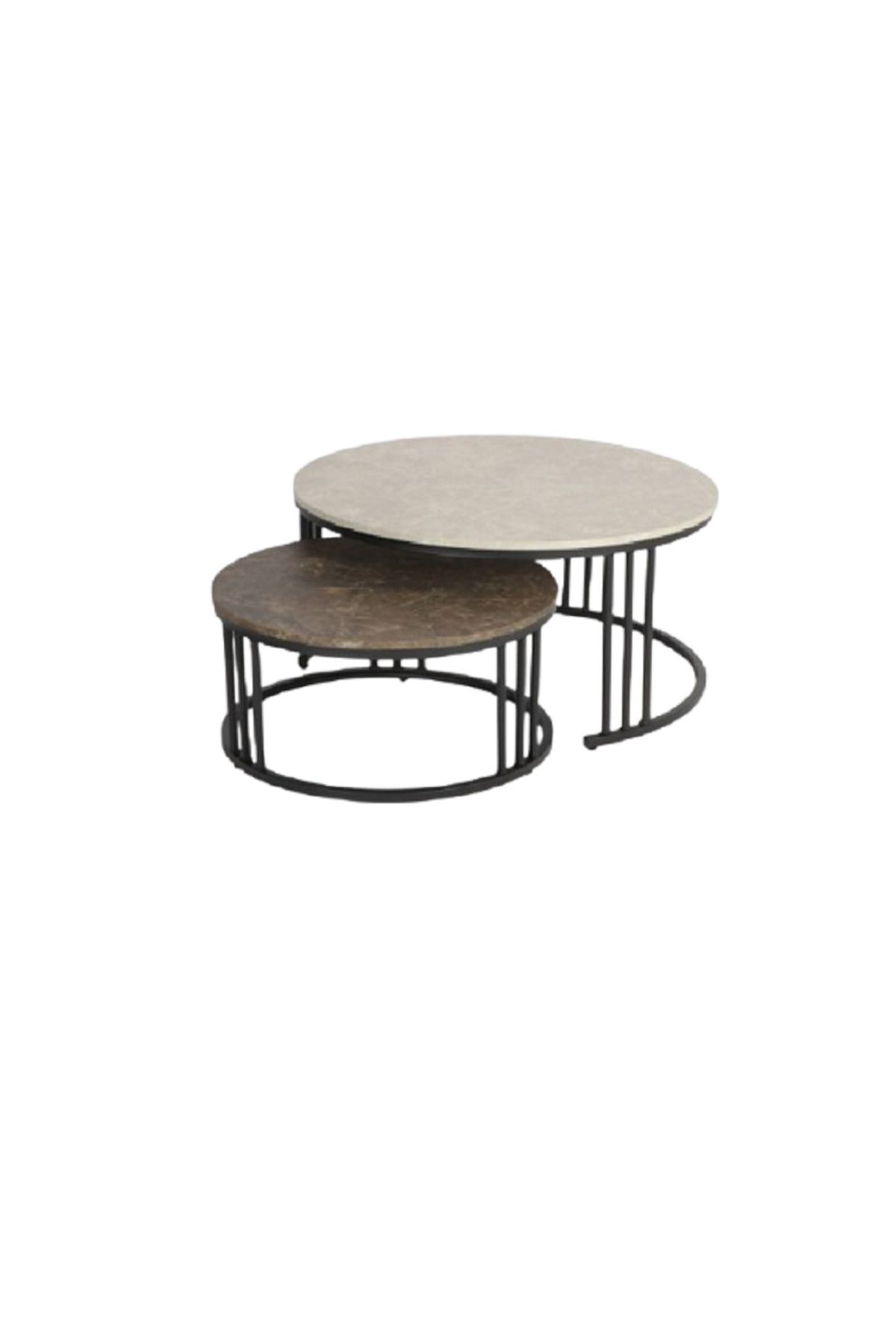 rexa-New Metal Indoor Display Coffee Table Multi-layer Gold and Black Display Stand Table 1