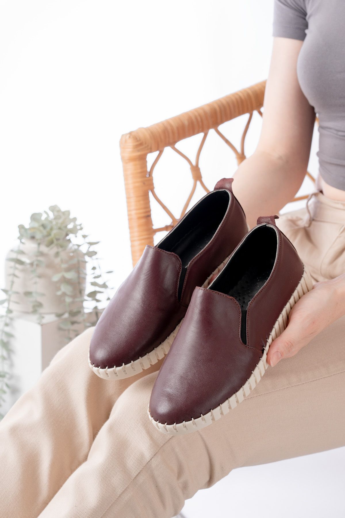 Dericalle shoes Hakiki Deri Kadın Yazlık Ayakkabı