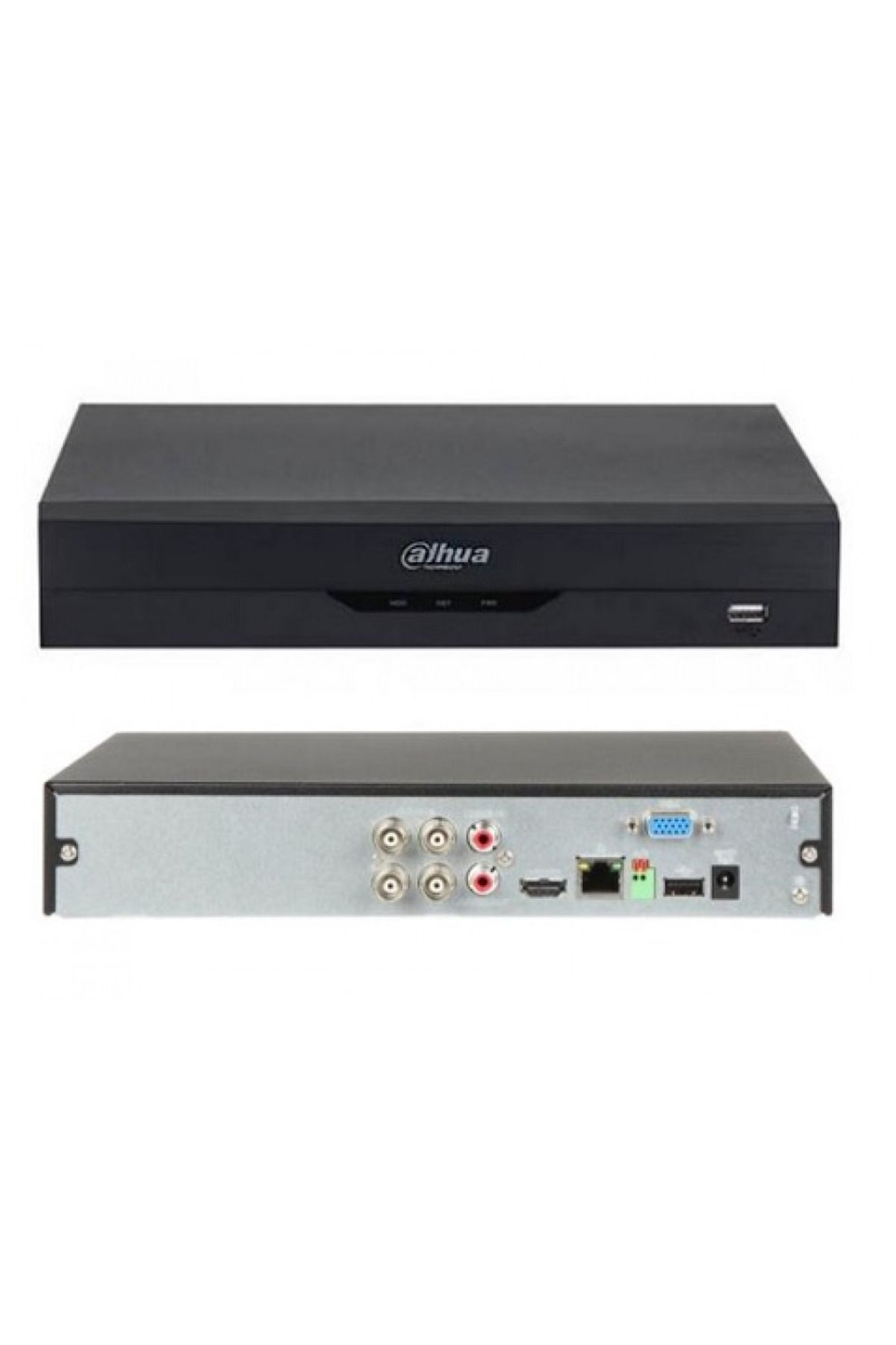 DAHUA XVR5104HS-I3, 4Kanal, 5Mpix, H265+, 1 HDD Desteği, 5in1 DVR Cihazı
