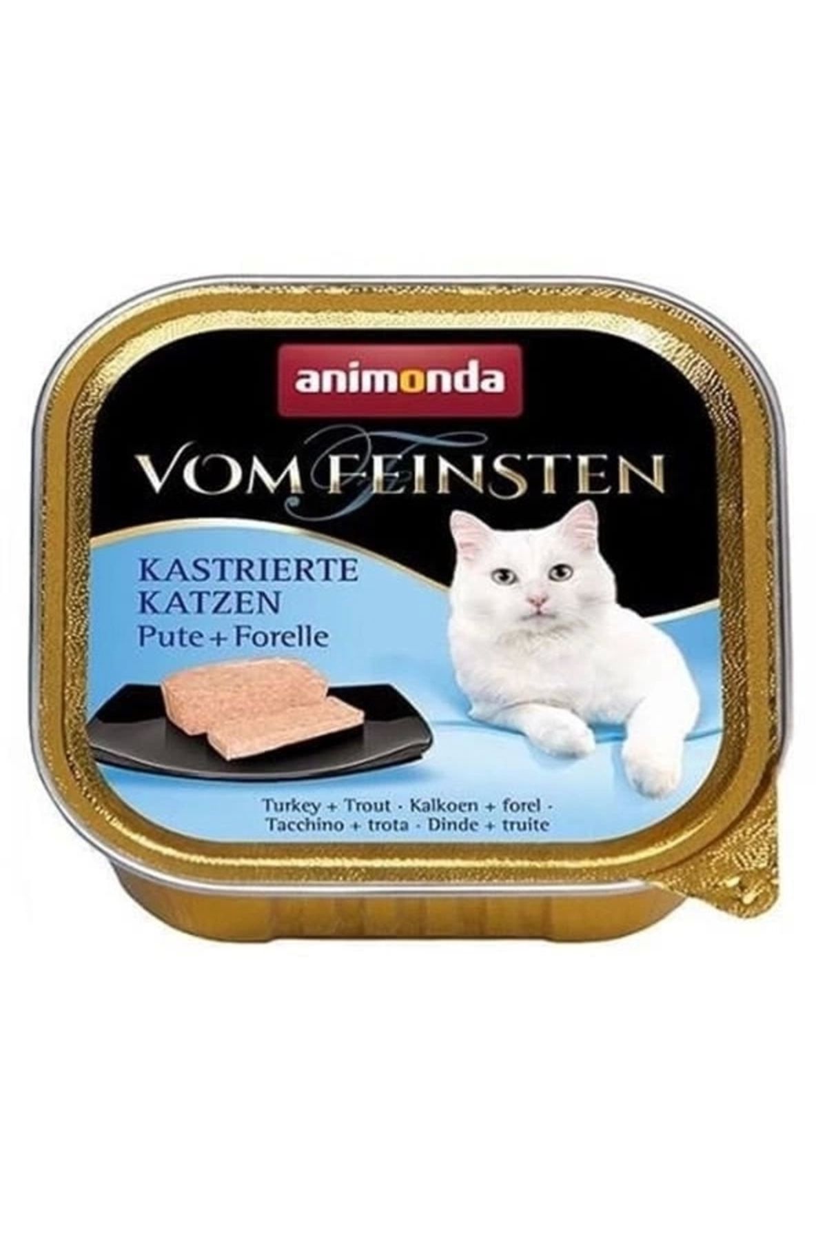 YNT İthalat Animonda Vom Feinsten Mildes Menu Hindi Etli ve Alabalıklı Yetişkin Konserve Kedi Maması 100 Gr