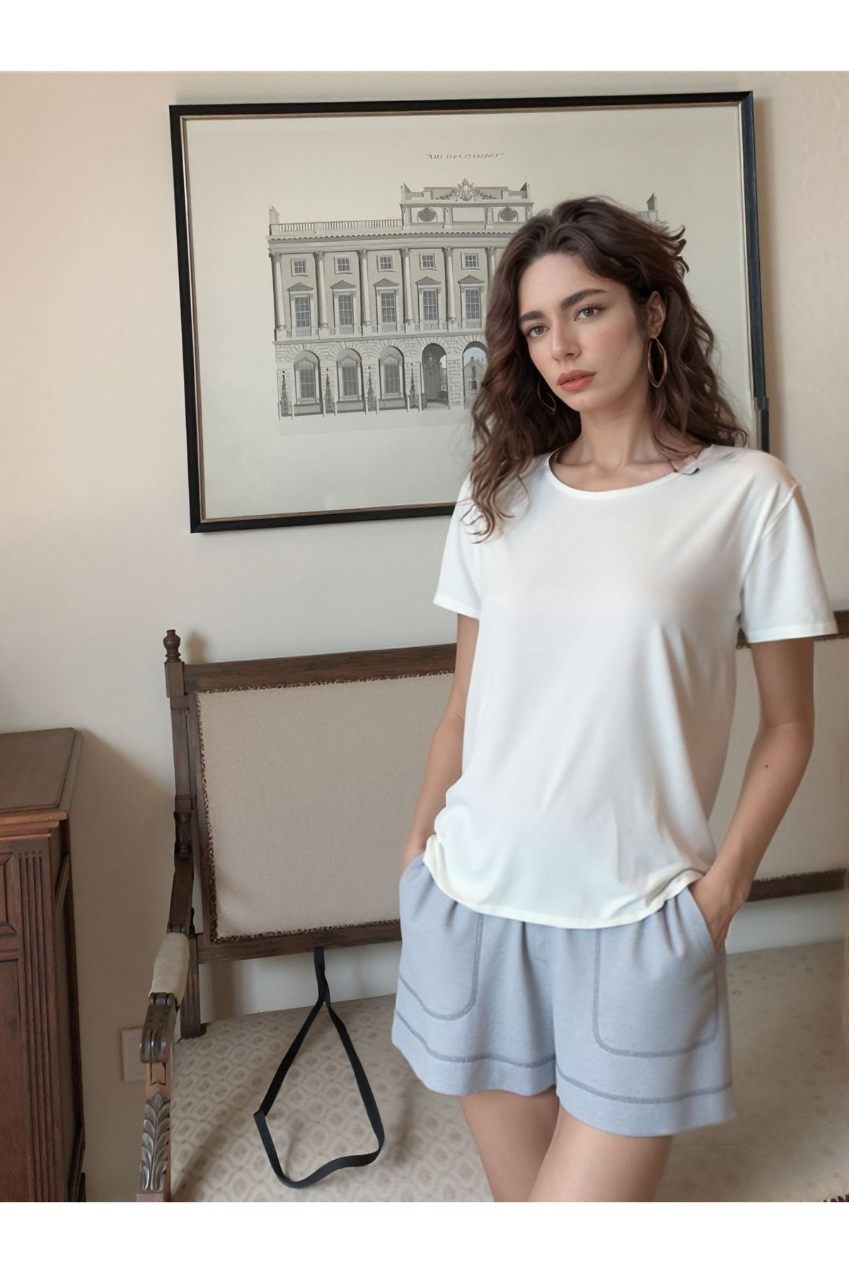 MODA Modal Kumaş Basic T-shirt