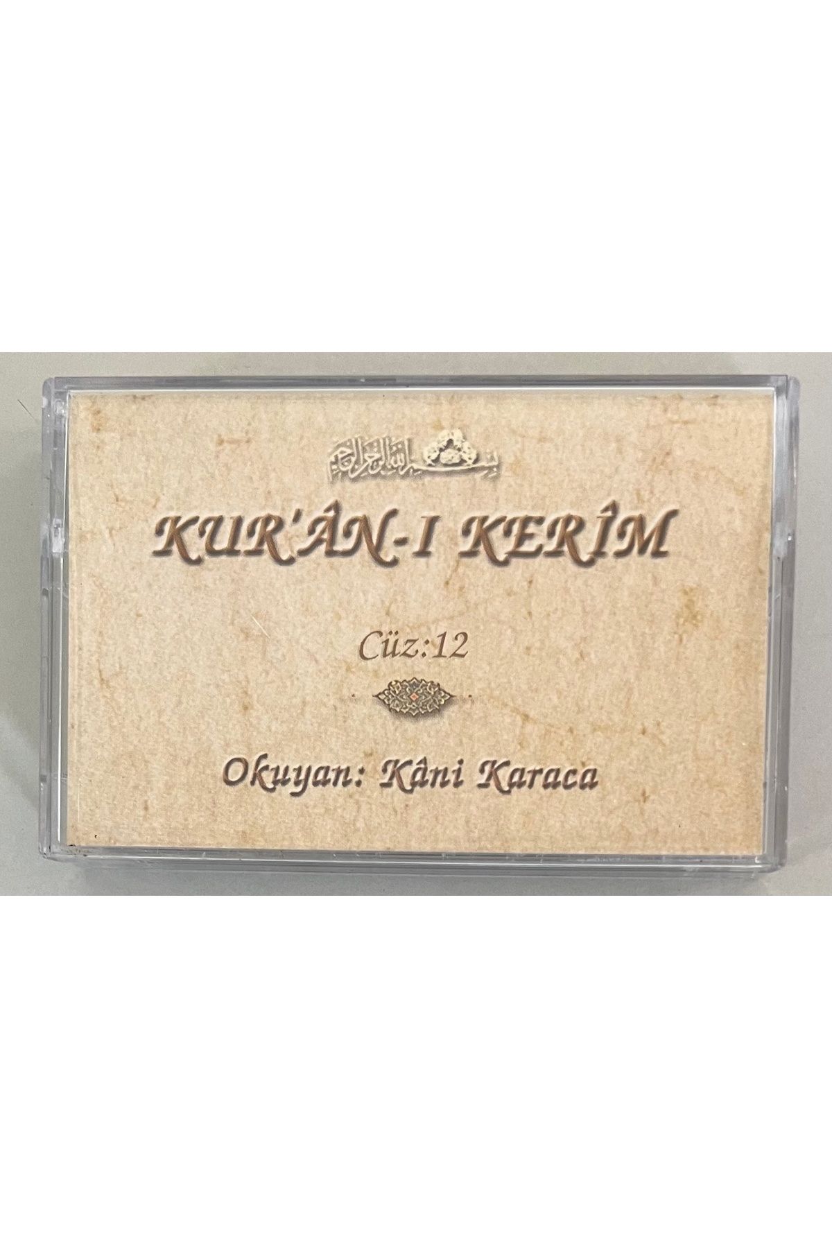 Plakevi İzmir Kani Karaca Kuran-ı Kerim Cüz 12 Kaset (Orjnal Dönem Baskı Kaset)