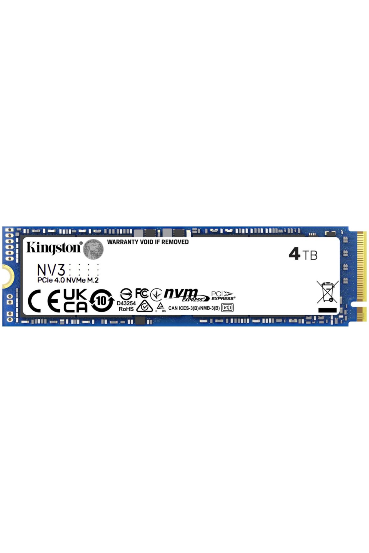 Kingston SNV3S/4000G, NV3, 4TB, 6000/5000, Gen4, NVME PCIe M.2 2280, SSD