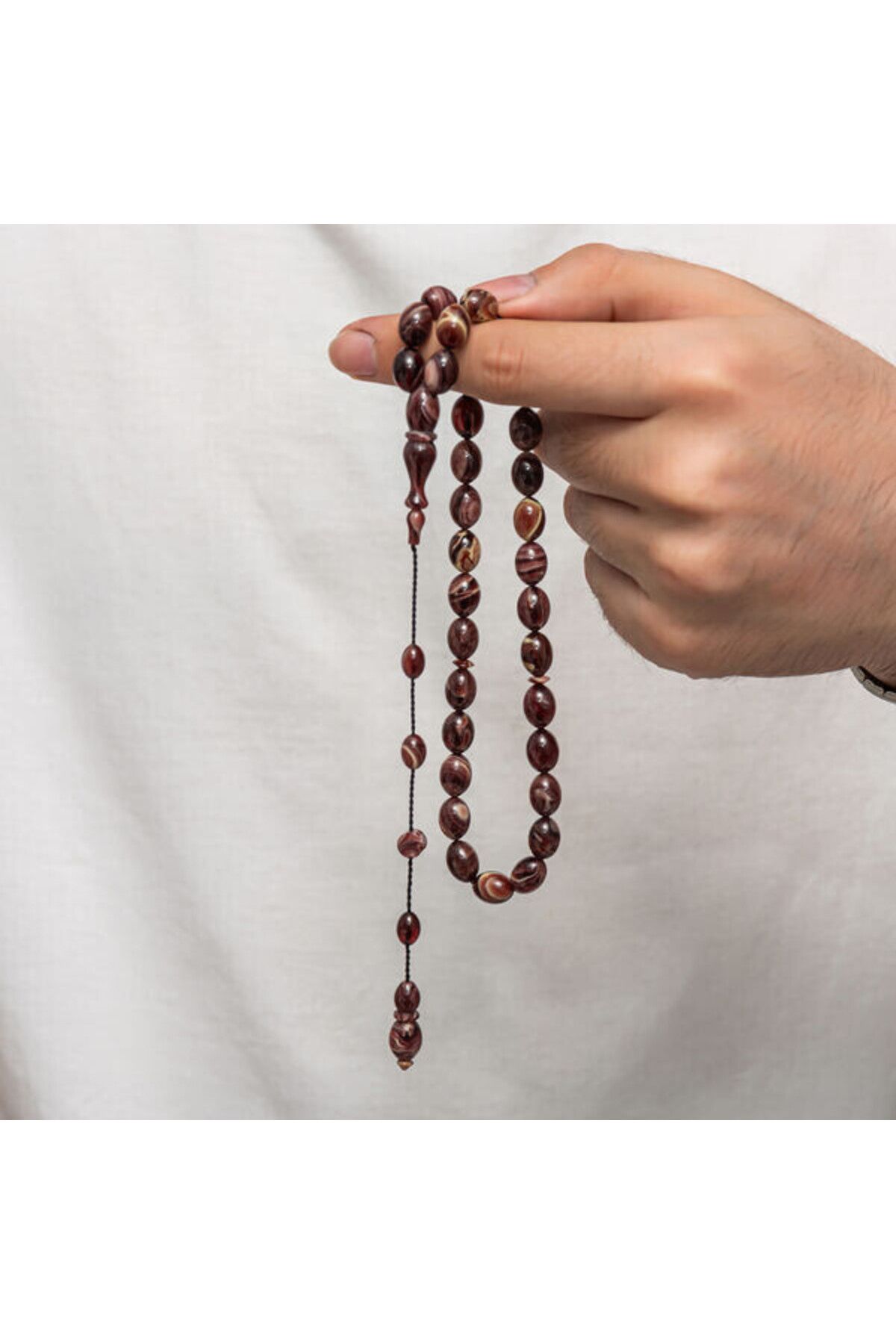 shop Sıkma Kehribar 925 Ayar Gümüş Tesbih
