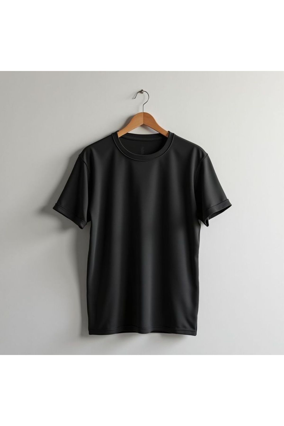 JustBS Kadın Baskısız Siyah T-Shirt