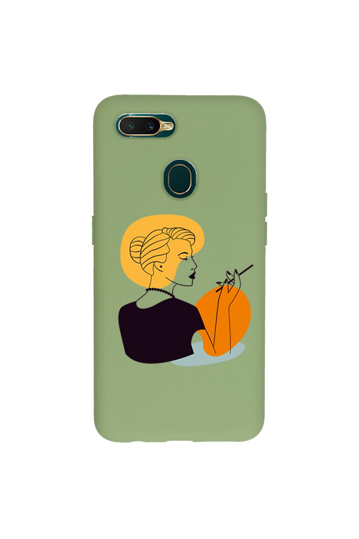 Royaleks Oppo AX7 Lansman Kılıf - Art Woman 2