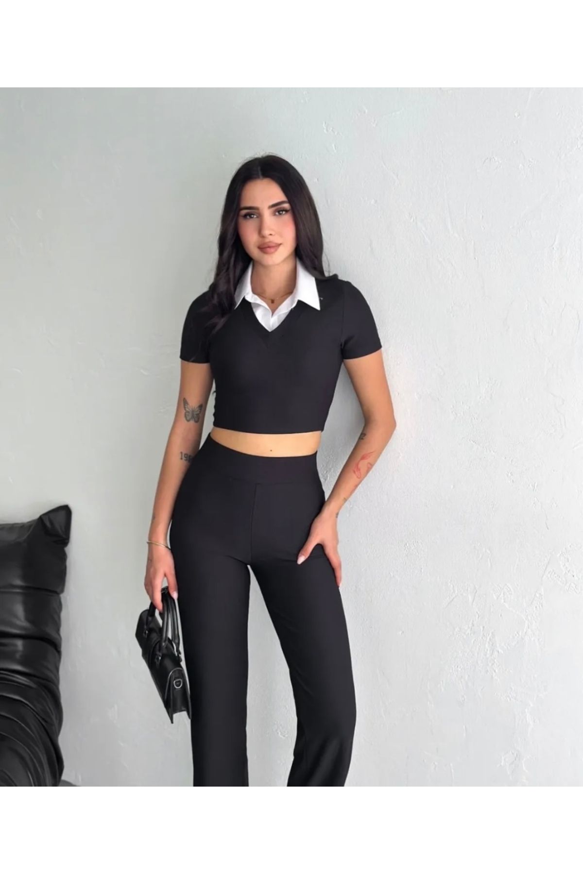 MODA Gömlek detaylı ikili takım