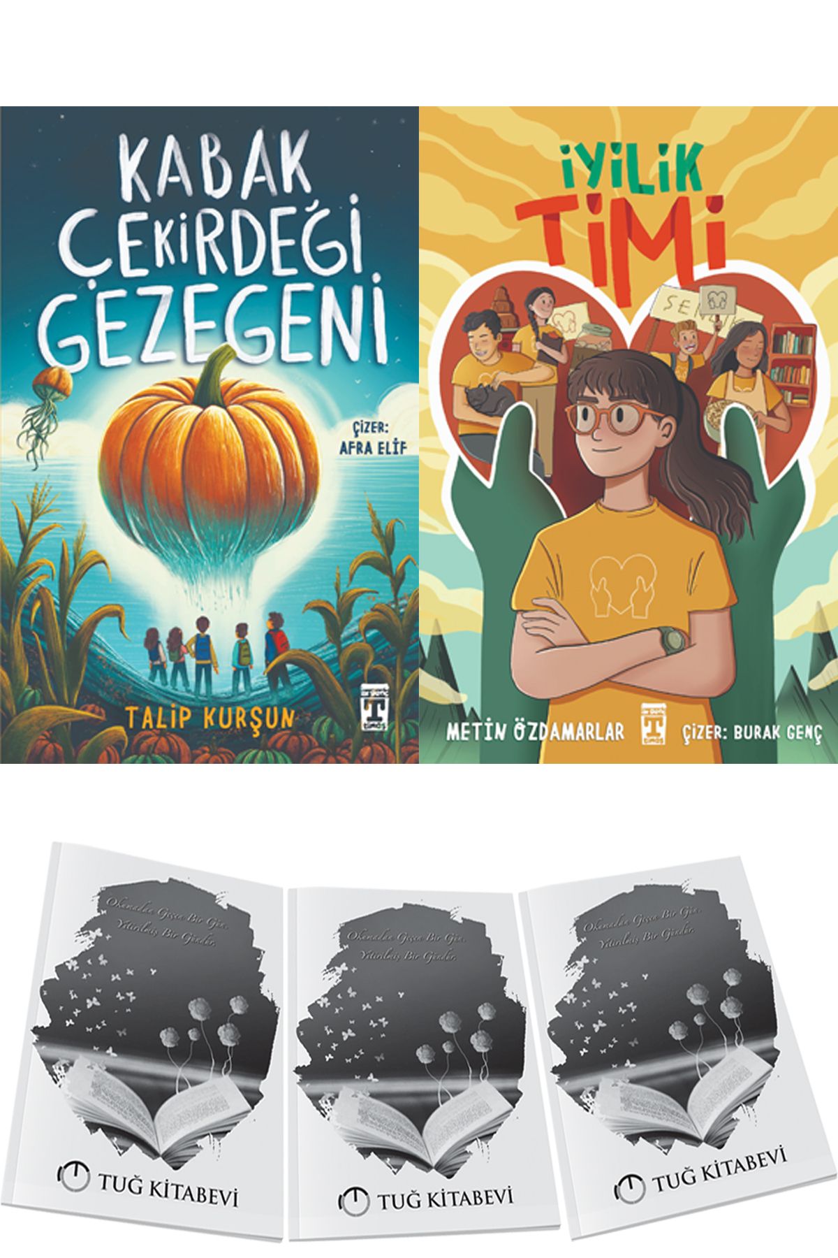 Genç Timaş Kabak Çekirdeği Gezegeni ve İyilik Timi 2li Set + Hediyeli