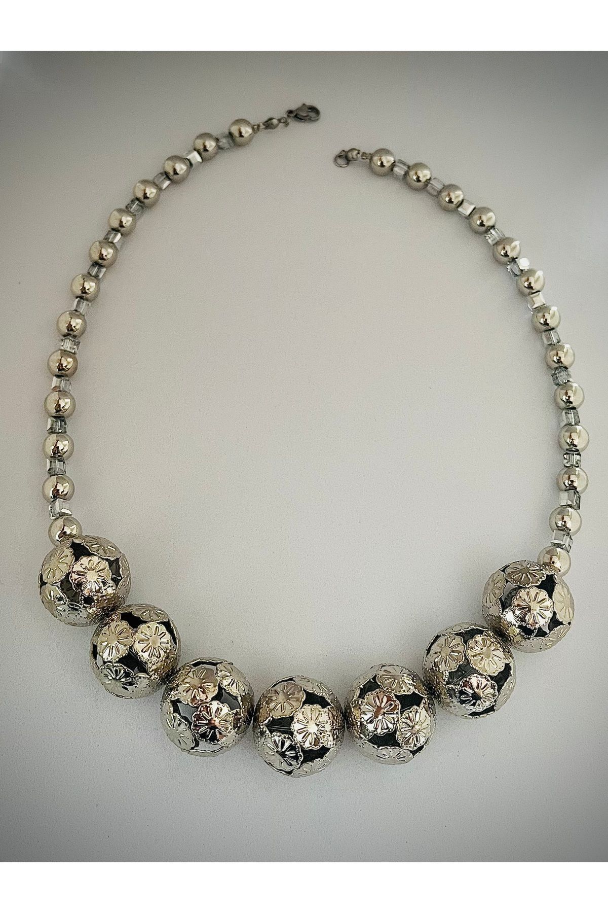 Butik terre Kristal Silver Kolye