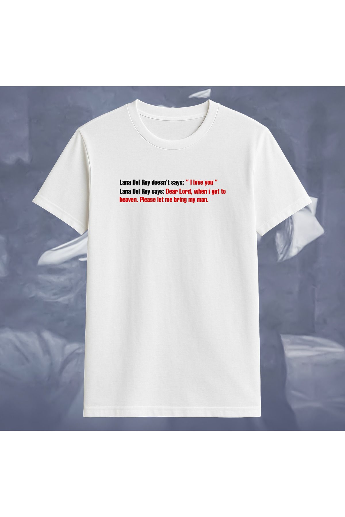 Vigor Wear LANA DEL REY Baskılı Oversize T-Shirt