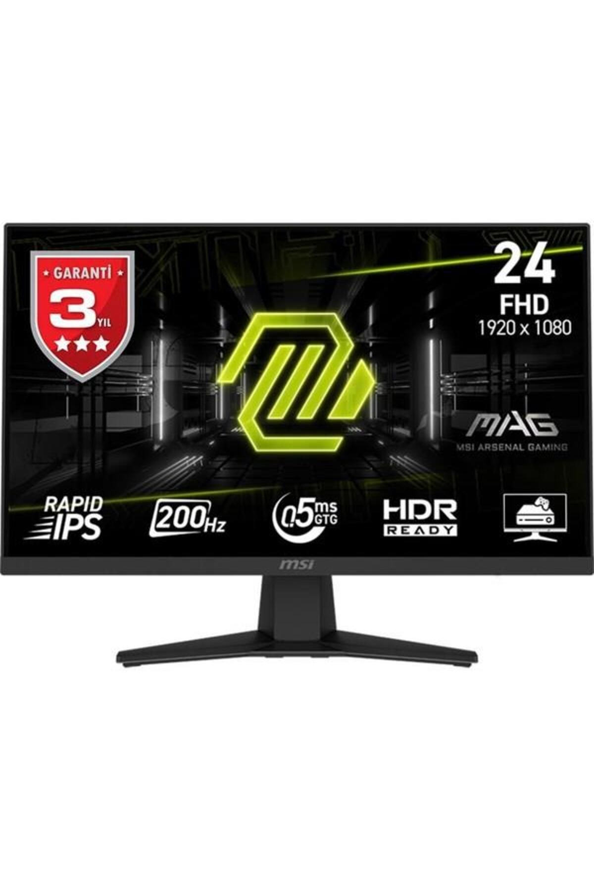 MSI 23.8" RAPID IPS MAG 244F 0.5MS 200HZ HDMI GAMING MONİTÖR