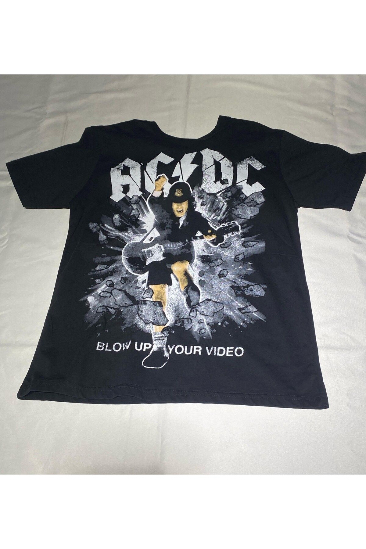 Atlantis Tshirt Underground Siyah ACDC Baskılı Regular