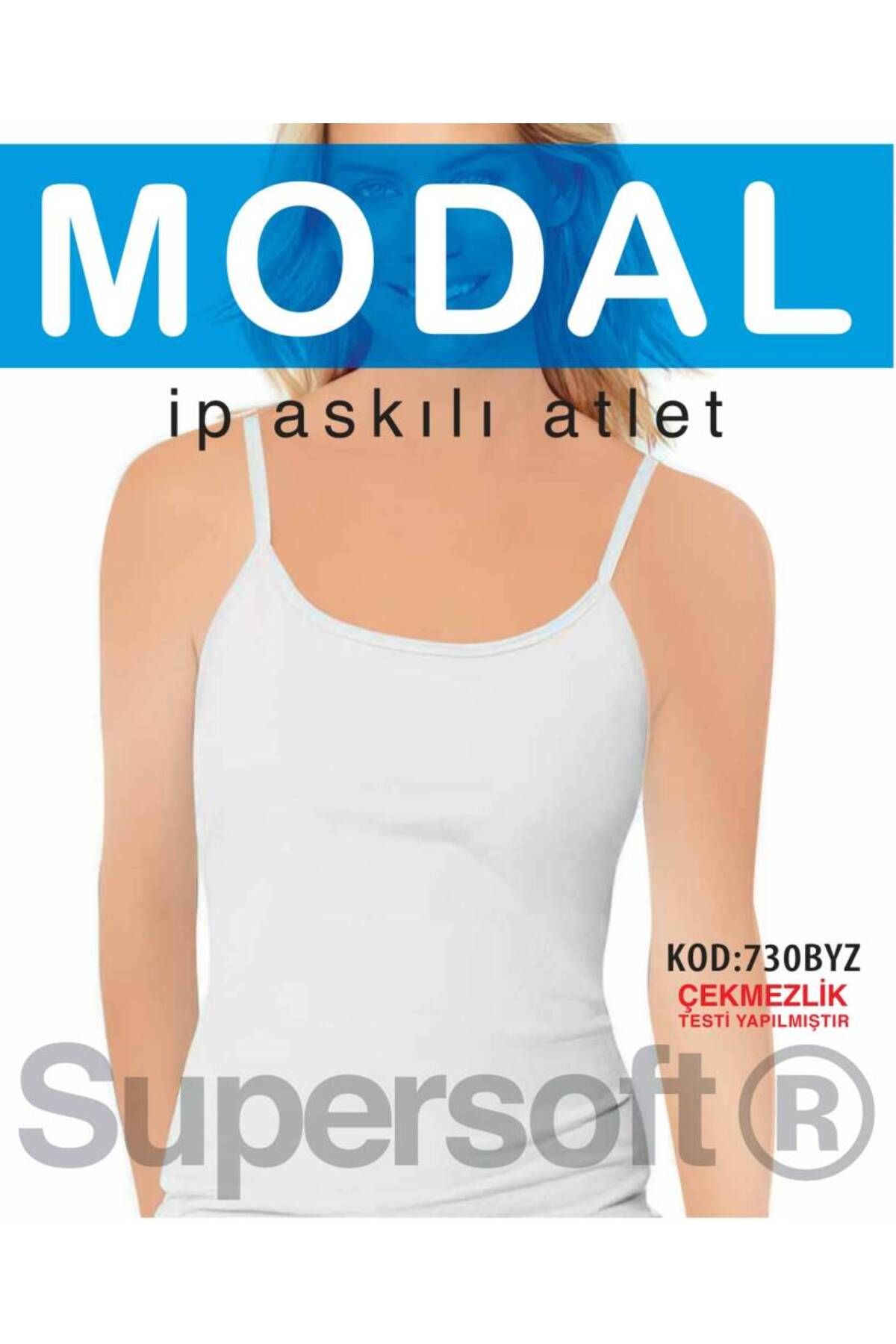Star KADIN BEYAZ MODAL İP ASKILI ATLET