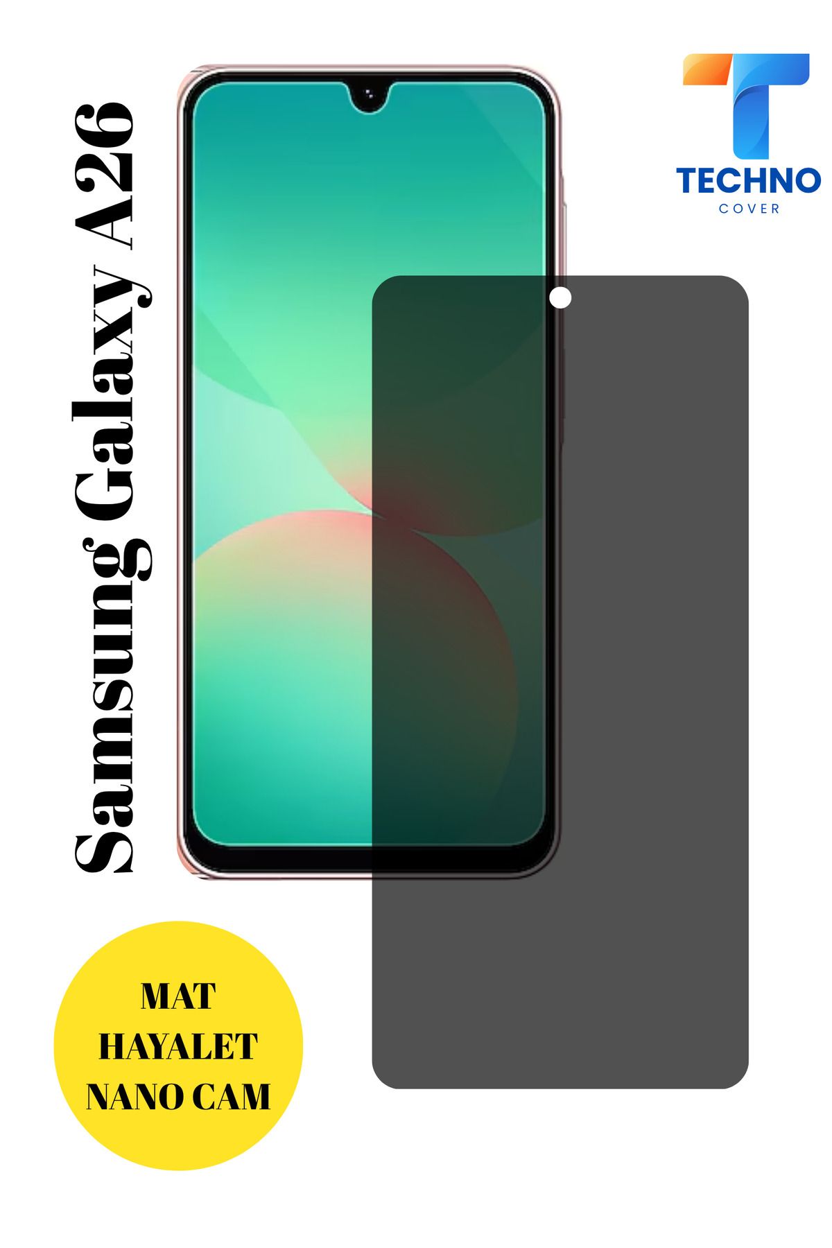 foxpower Samsung A26 Mat Hayalet Nano Cam Darbelere Karşı Dayanıklı Esnek Nano Ekran Koruyucu
