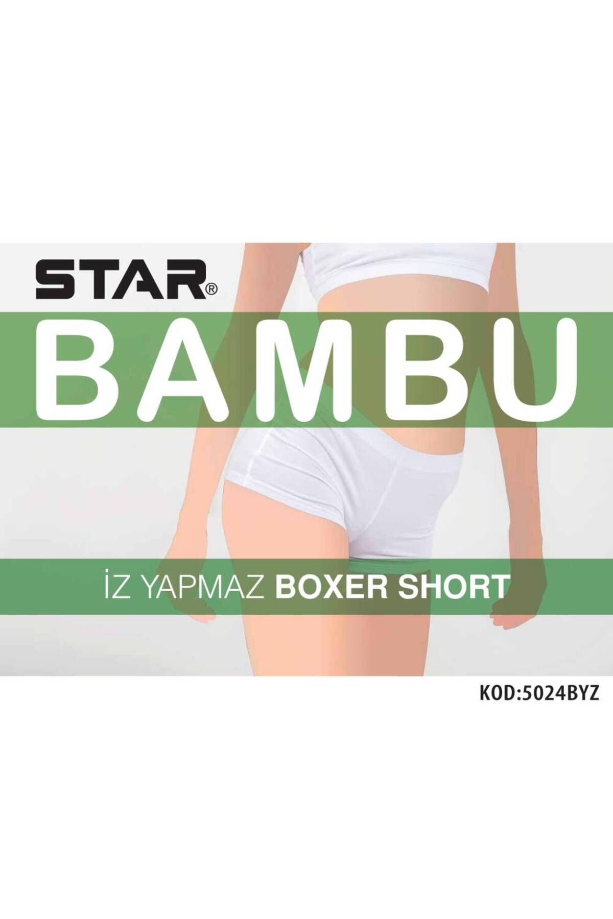 Star 3 LÜ KADIN BAMBU BOXER KÜLOT