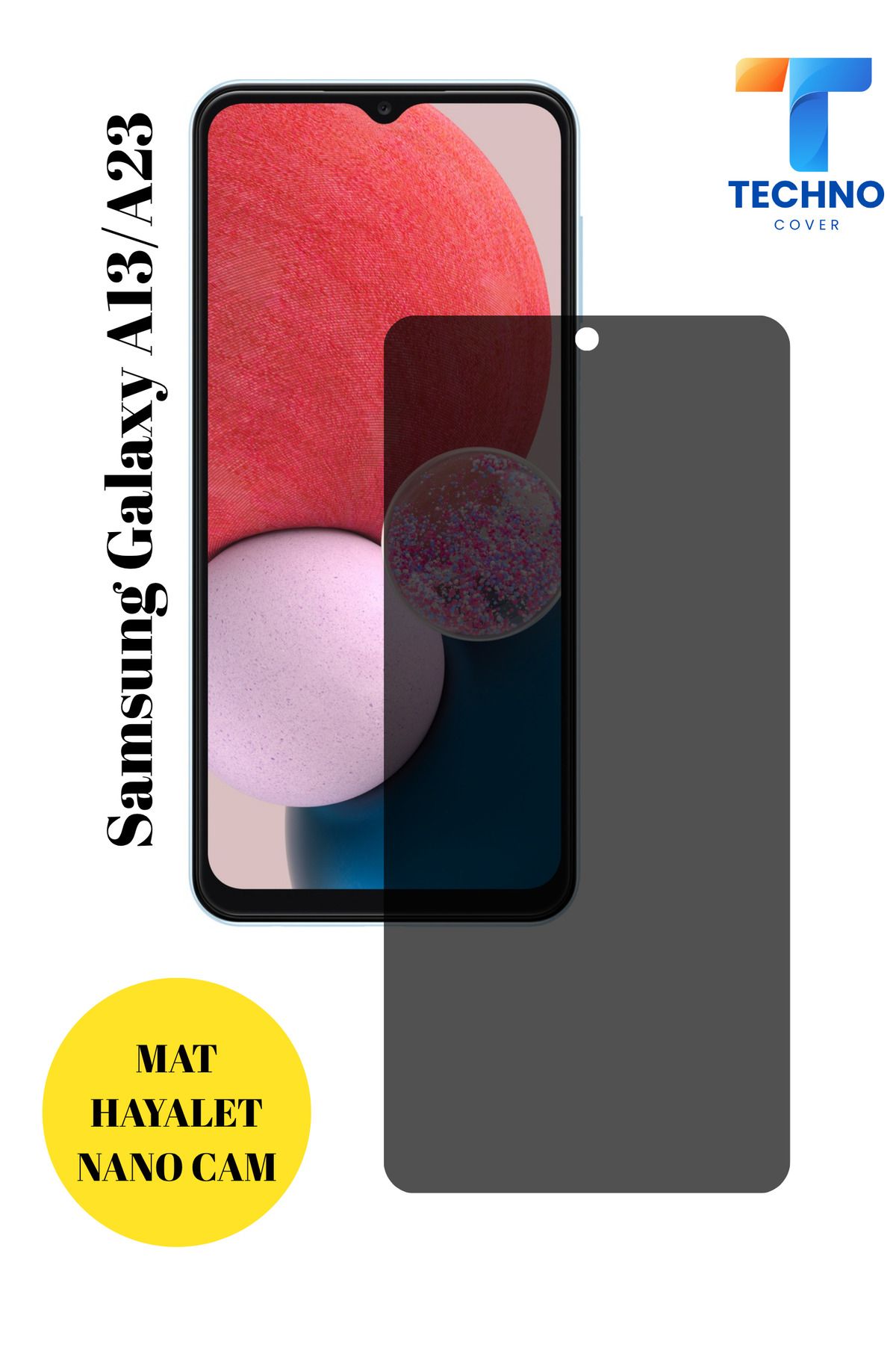 foxpower Samsung A13 / A23 Mat Hayalet Nano Cam Darbelere Karşı Dayanıklı Esnek Nano Ekran Koruyucu