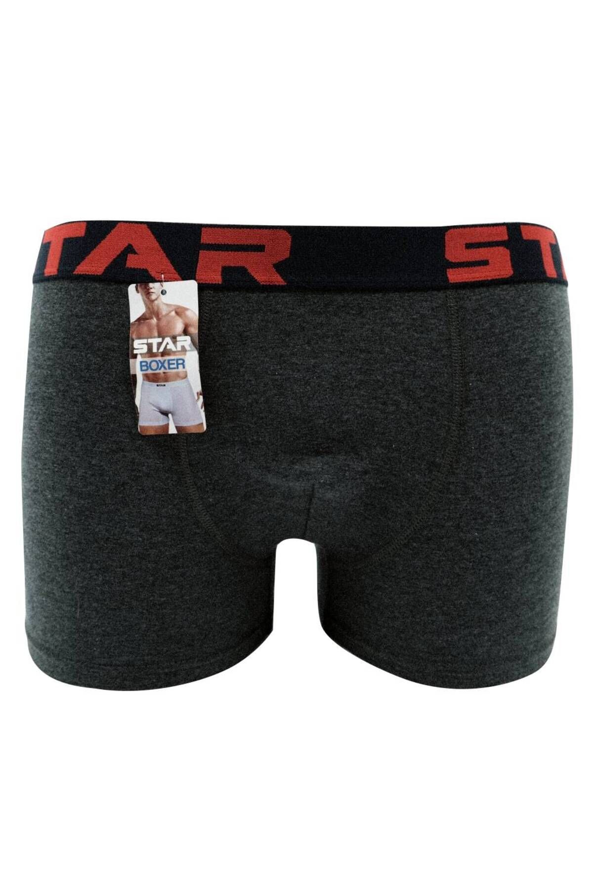 Star ERKEK FÜME BELİ KEMERLİ LYCRALI BOXER