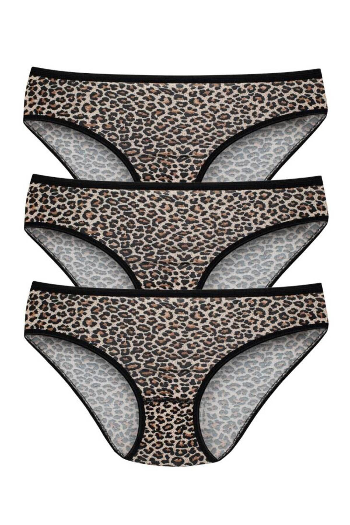 Star KADIN 3 LÜ LEOPAR BATO KÜLOT