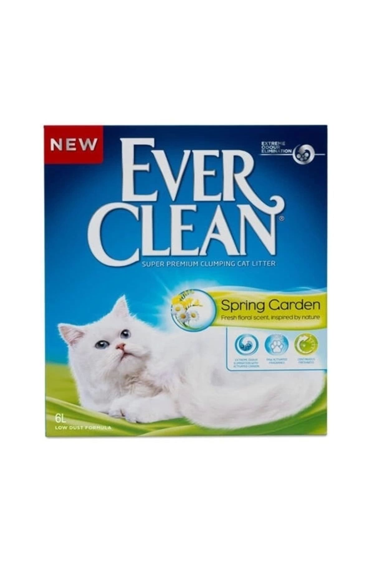 YNT İthalat Ever Clean Spring Garden Topaklanan Kedi Kumu 6 Lt