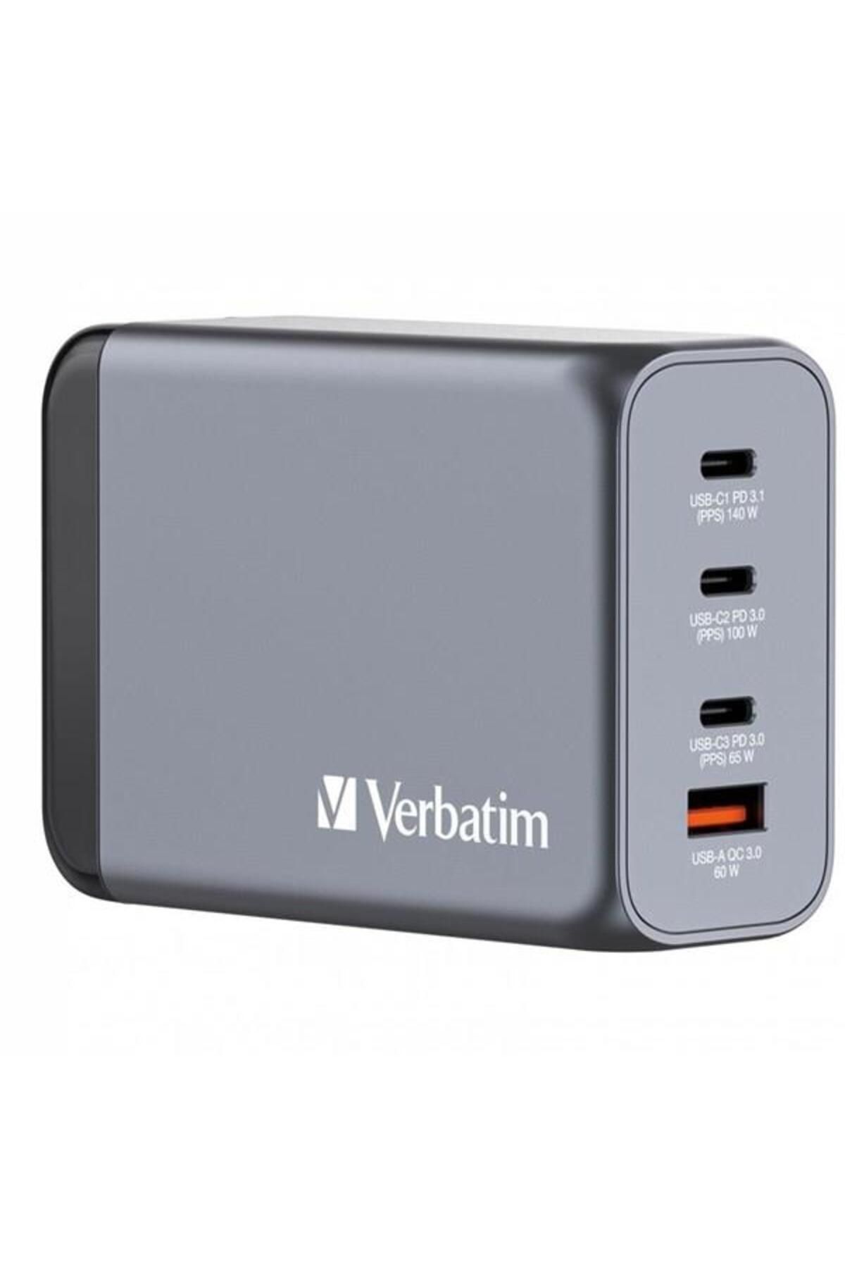 Verbatim GNC-240 240W 4-Bağlantı Noktalı GaN Duvar Şarj Cihazı