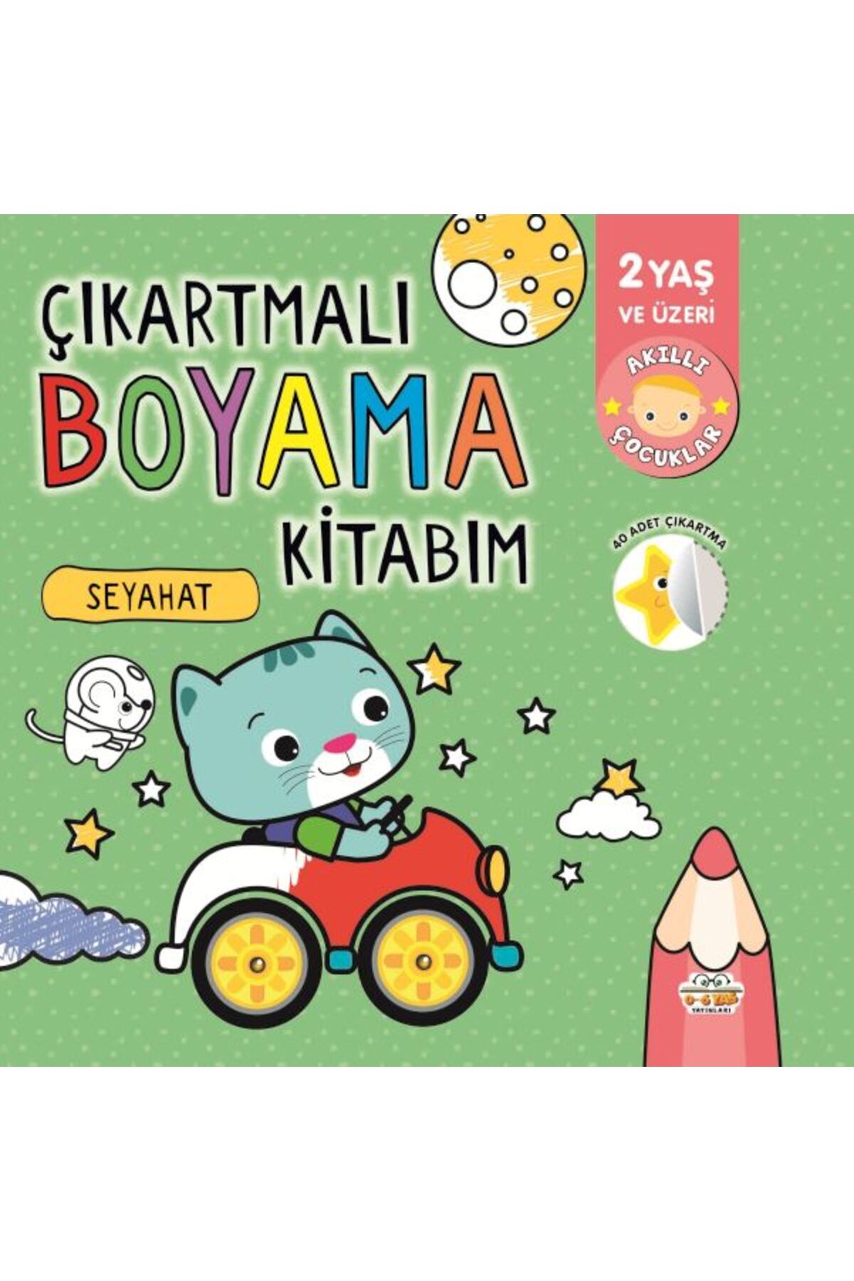 0-6 Yaş Yayınları Çıkartmalı Boyama Kitabım-Seyahat
