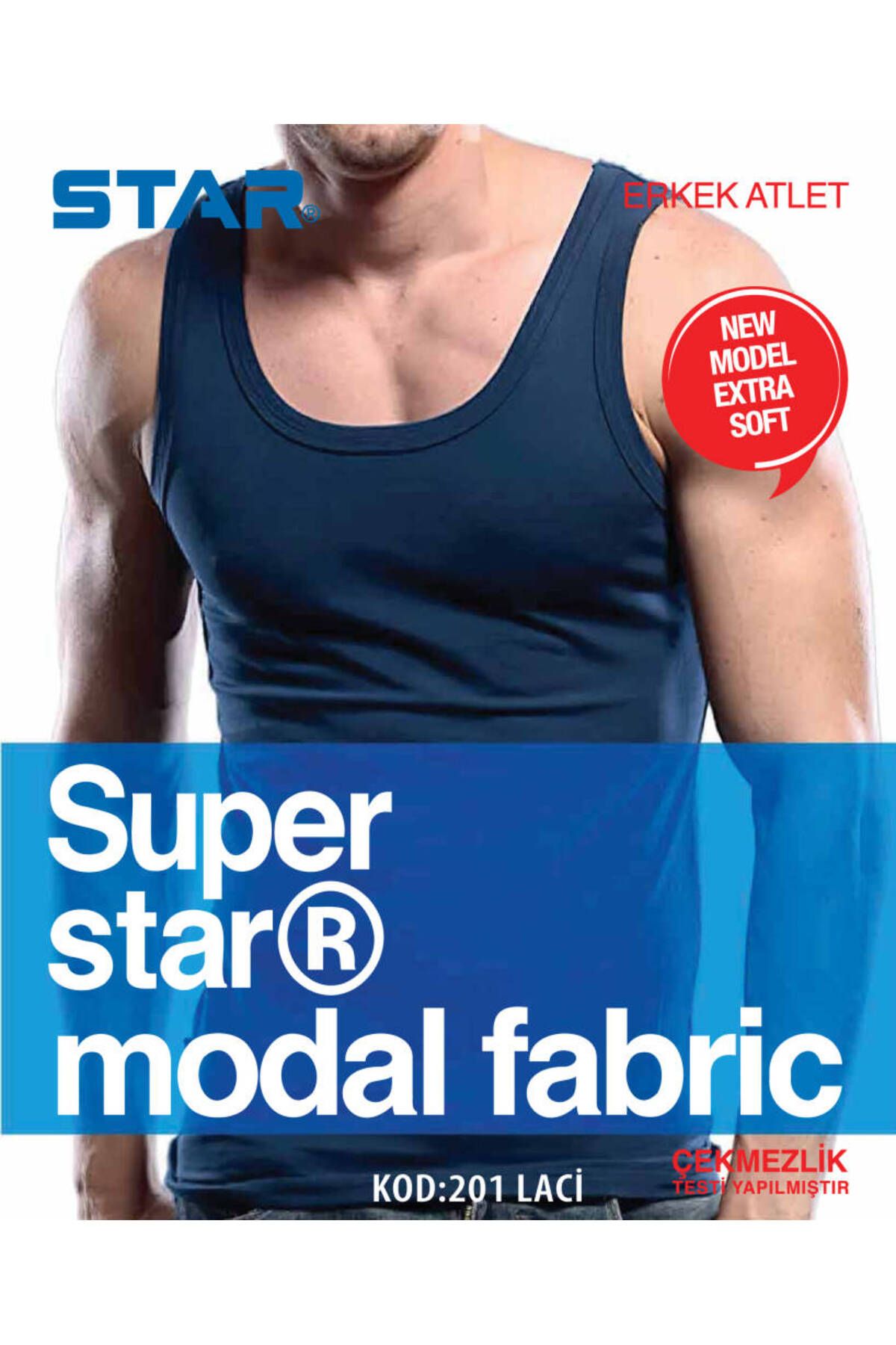Star 3 LÜ ERKEK MODAL ATLET