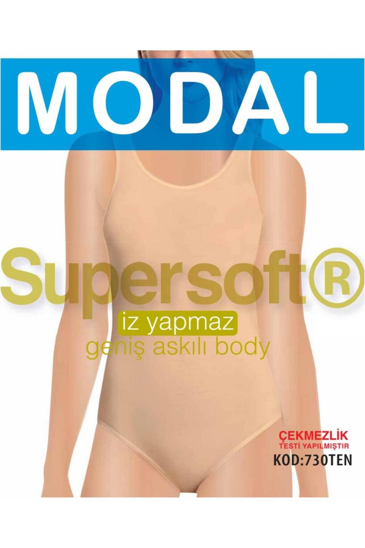 Star KADIN TEN MODAL GENİŞ ASKILI ÇITÇITLI BODY