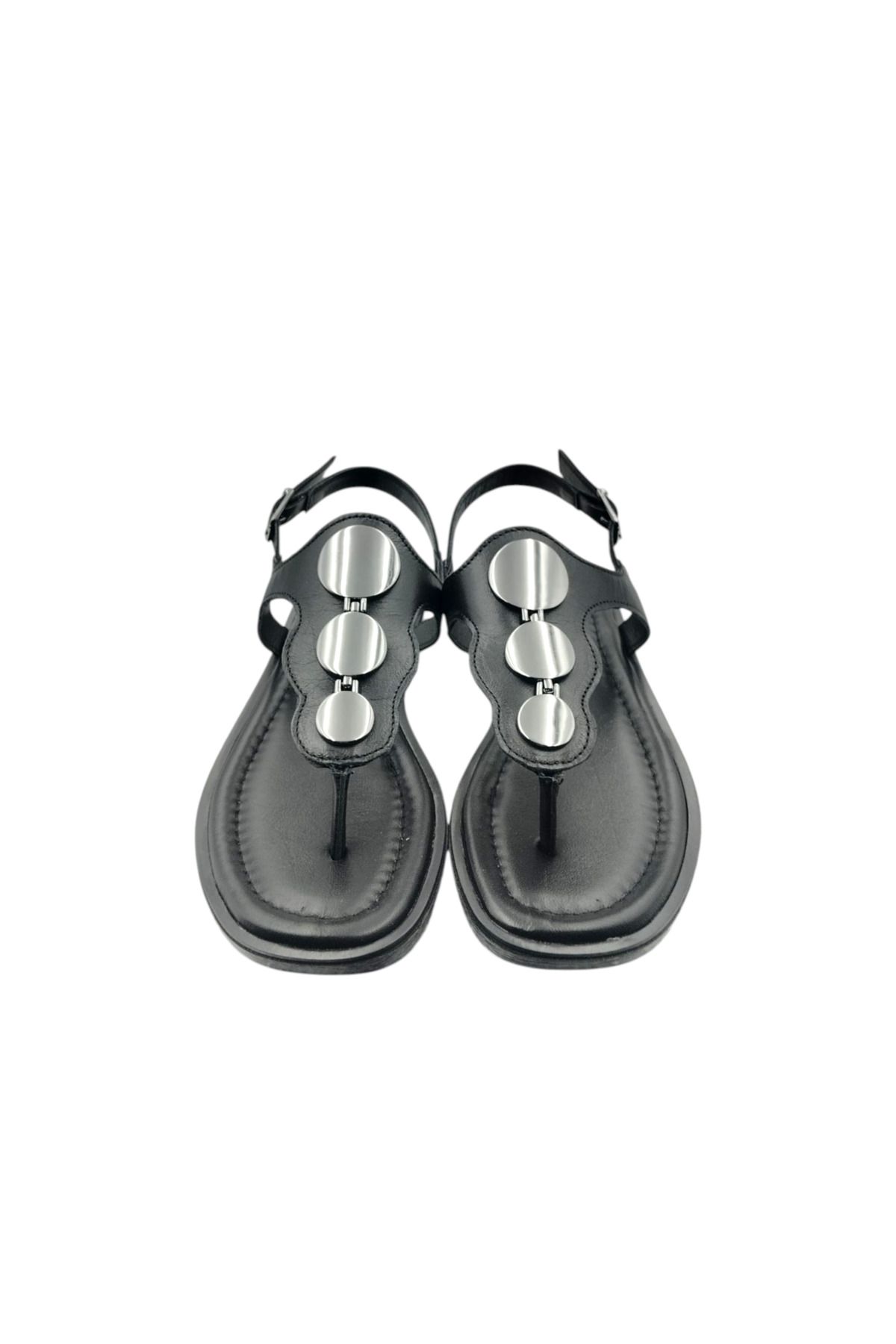 Escarpinshoes KADIN HAKİKİ DERİ BANTLI ŞIK GÜNLÜK SANDALET