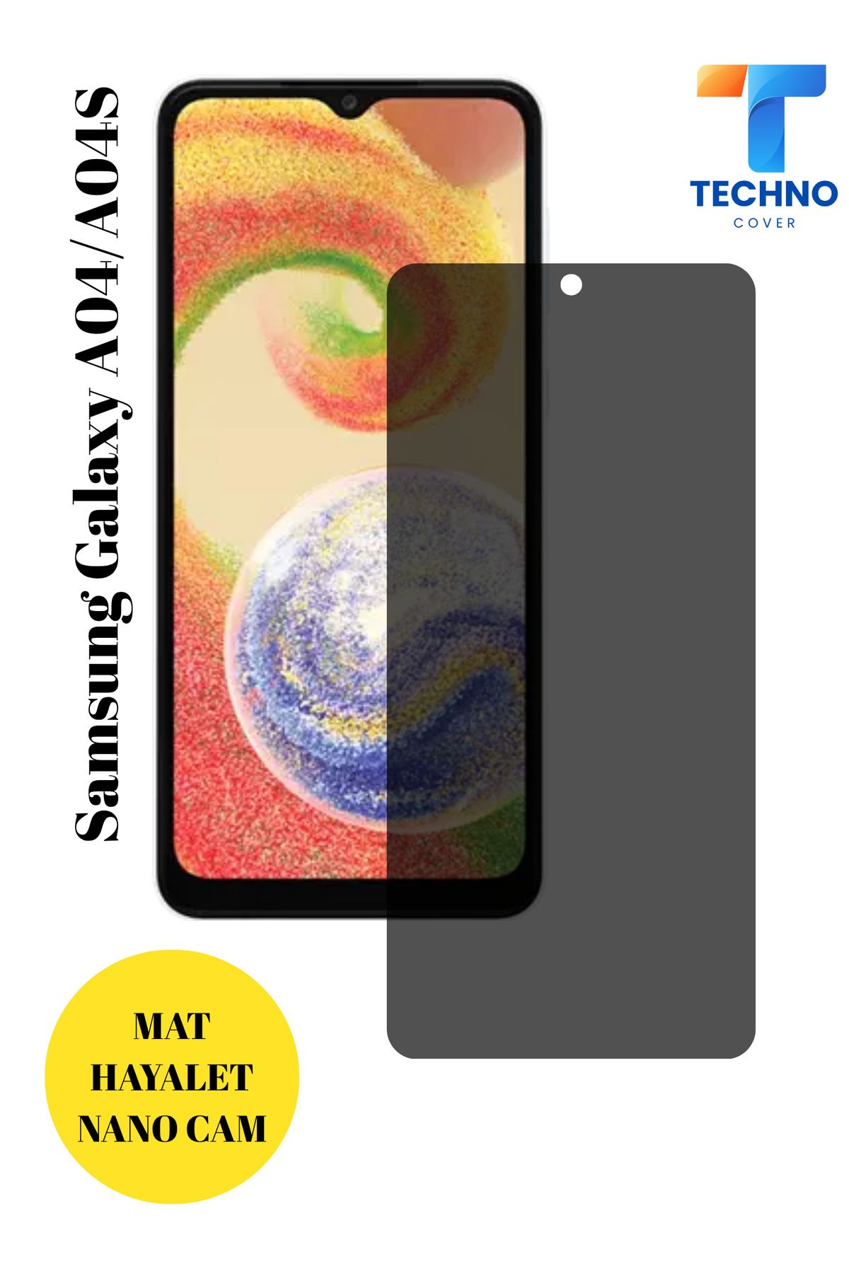 foxpower Samsung A04 / A04s Mat Hayalet Nano Cam Darbelere Karşı Dayanıklı Esnek Nano Ekran Koruyucu