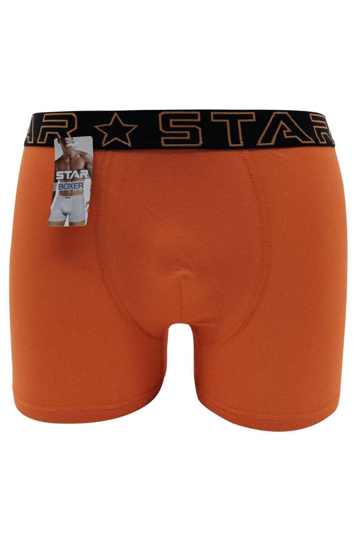 Star ERKEK ORANGE BELİ KEMERLİ LYCRALI BOXER