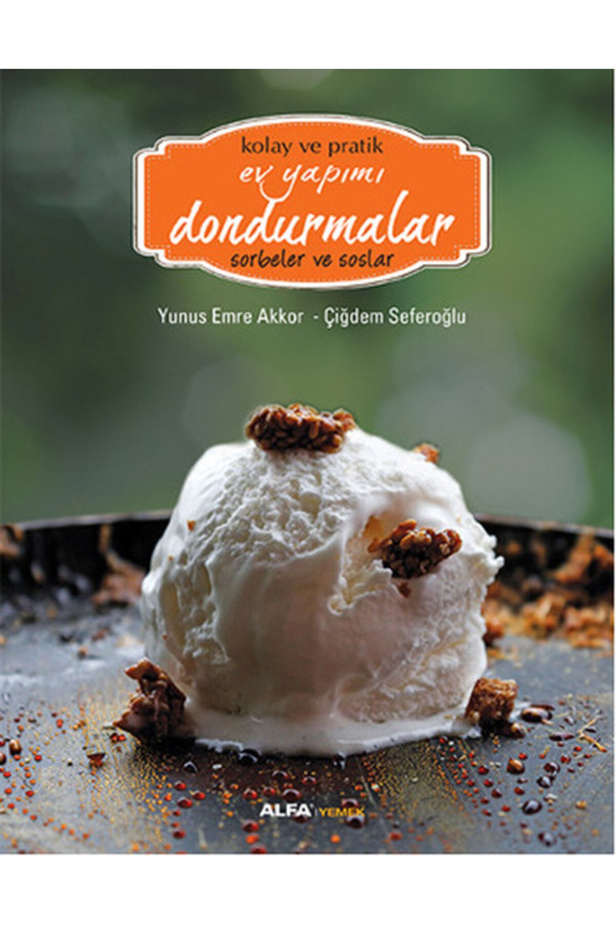 Alfa Yayınları Kolay ve Pratik Ev Yapımı Dondurmalar - Sorbeler ve Soslar