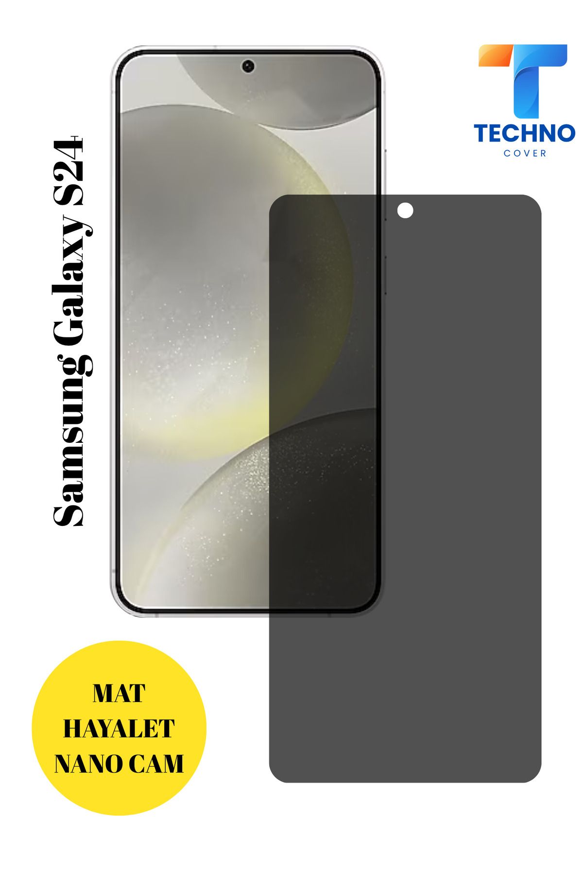 foxpower Samsung S24 Mat Hayalet Nano Cam Darbelere Karşı Dayanıklı Esnek Nano Ekran Koruyucu