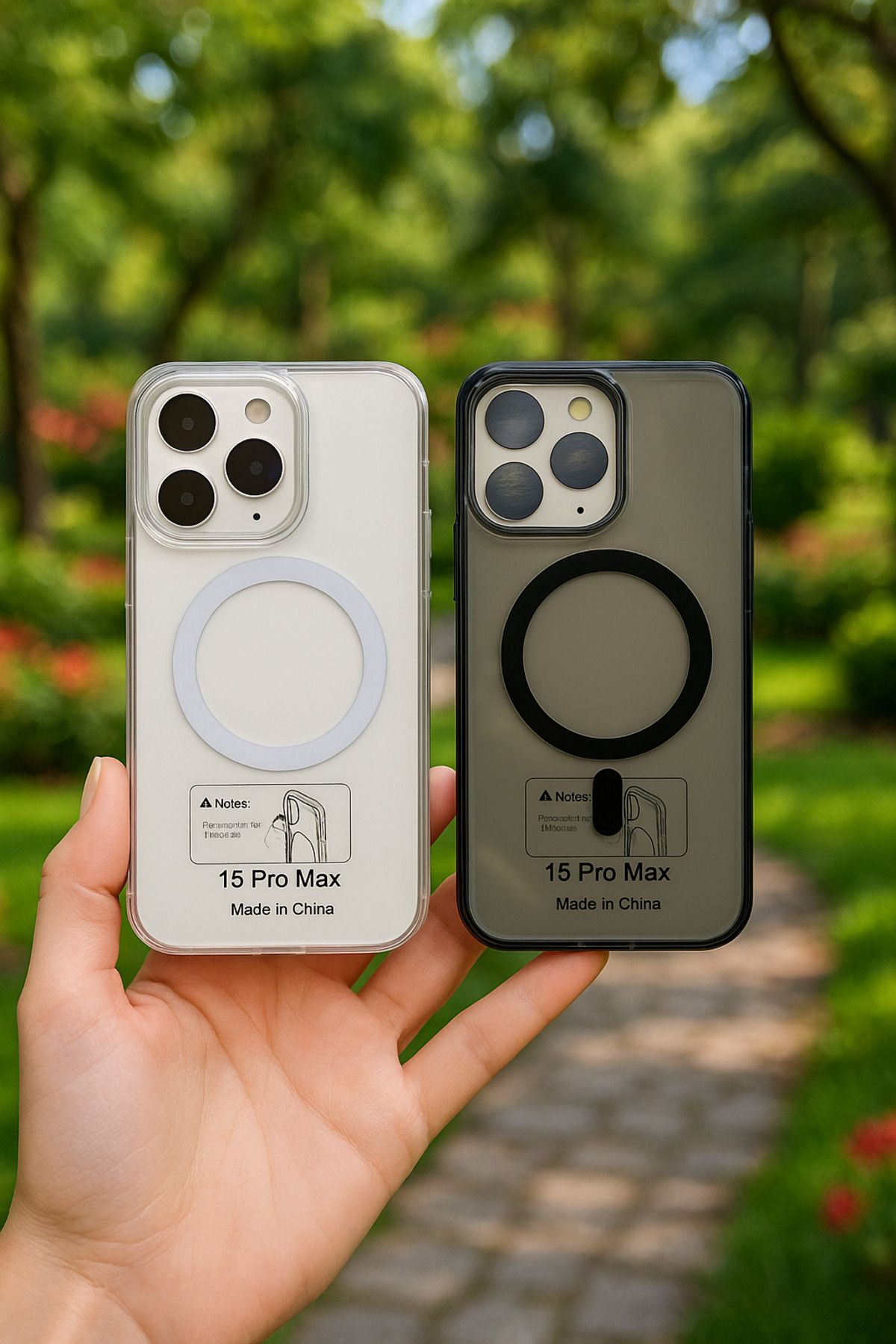 İnci İphone 15 pro max magsafe özellikli mika ince ve hafif tasarım telefon kılıfı