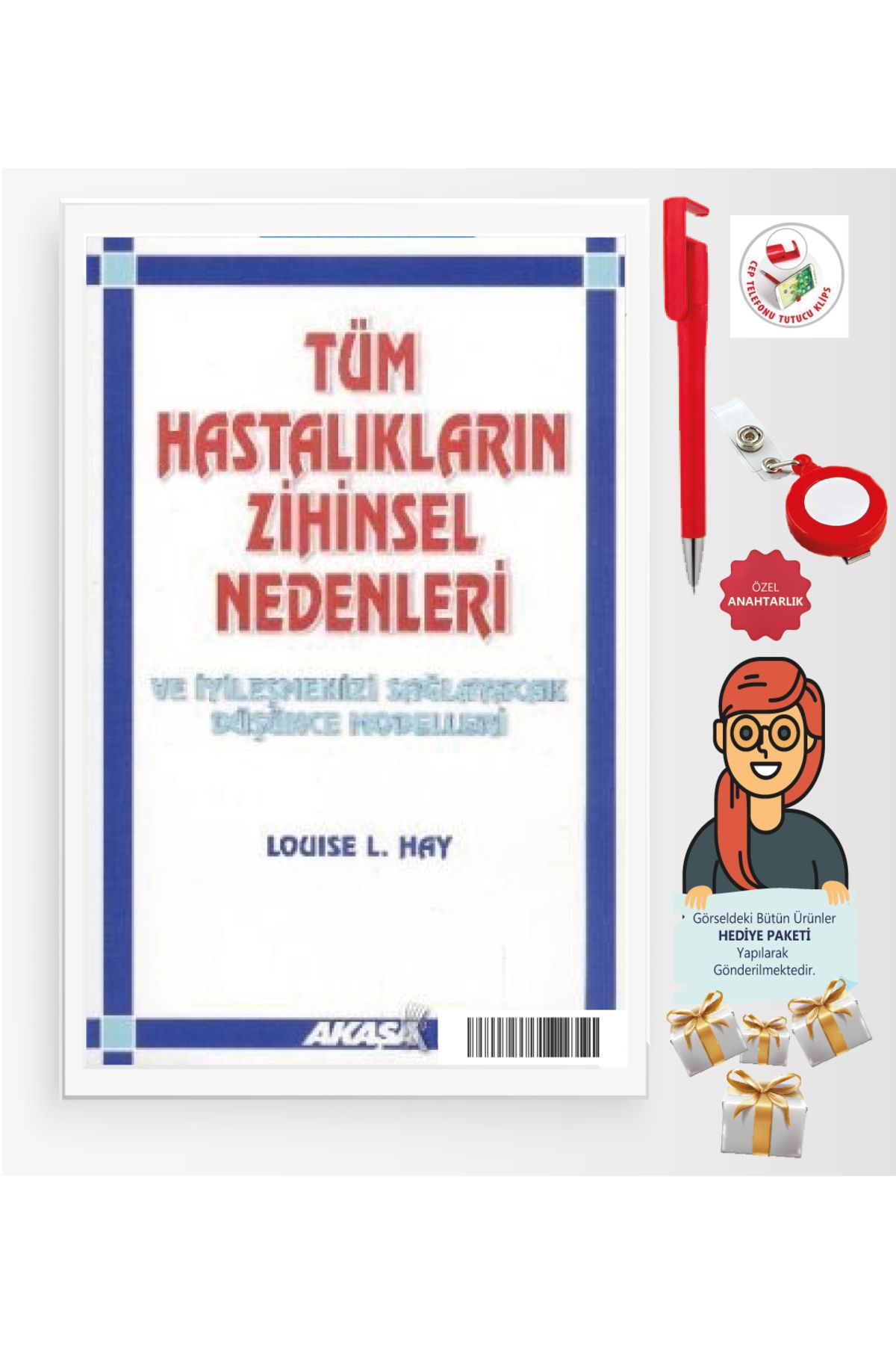 Akaşa Yayınları Maje Hediye+ Tüm Hastalıkların Zihinsel Nedenleri-yeni kitap-( LOUİSE L, HAY)- Akaşa- Sağlık