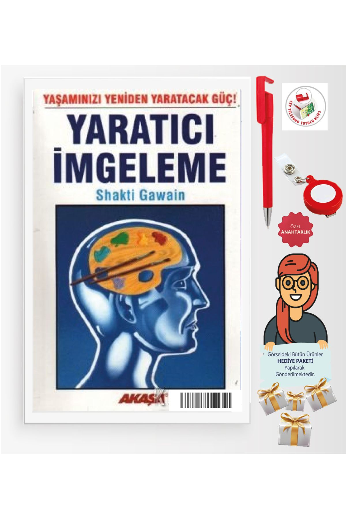 Akaşa Yayınları Maje Hediye+Yaratıcı İmgeleme(Shakti Gawain)-Bireysel Gelişim-Akaşa Kitap