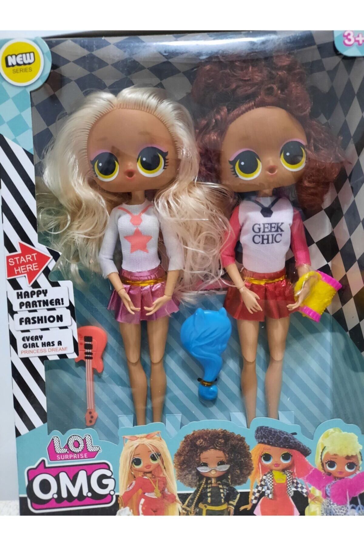 GAAK O.m.g. Gerçek Saçlı Ve Aksesuarlı 2'li Bebek Seti - Fashion Design