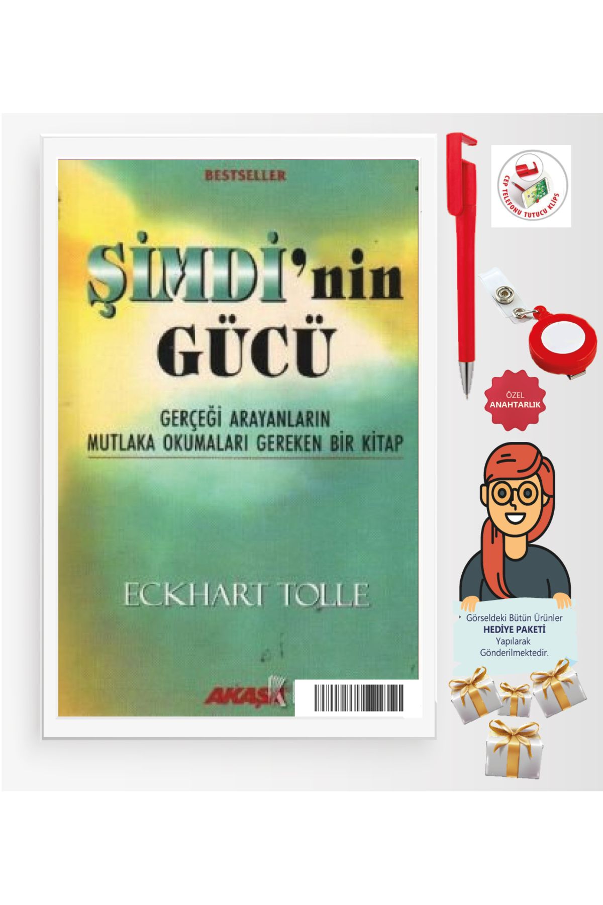 Akaşa Yayınları Maje Hediye + Şimdi’nin Gücü - Eckhart Tolle - kişisel gelişim - yabancı - Akaşa Yayınları