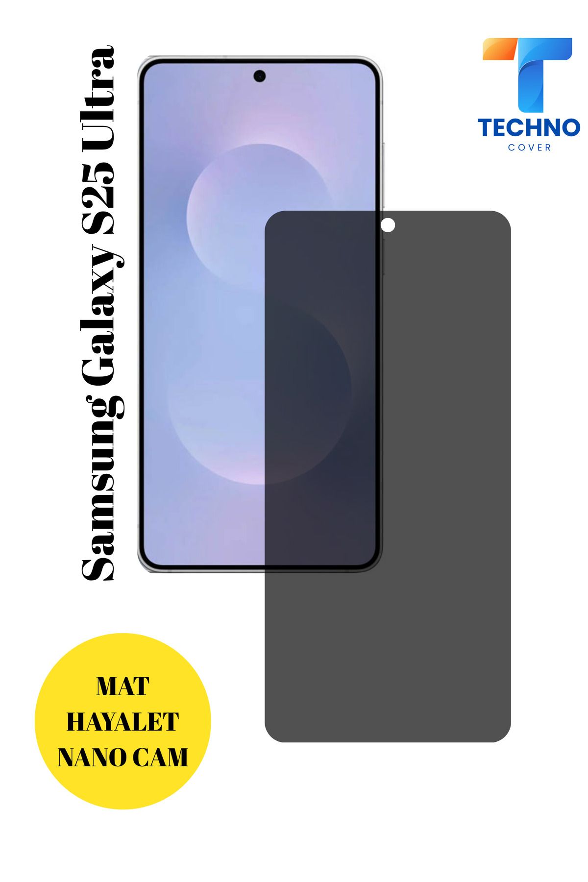 foxpower Samsung S25 Ultra Mat Hayalet Nano Cam Darbelere Karşı Dayanıklı Esnek Nano Ekran Koruyucu