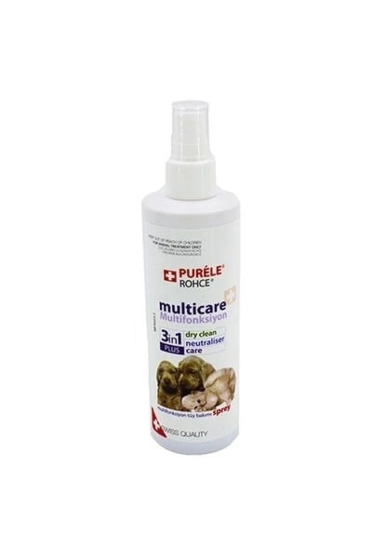 YNT İthalat Purele Kedi ve Köpek Kuru Yıkama Tüy Bakım Spreyi 250 Ml