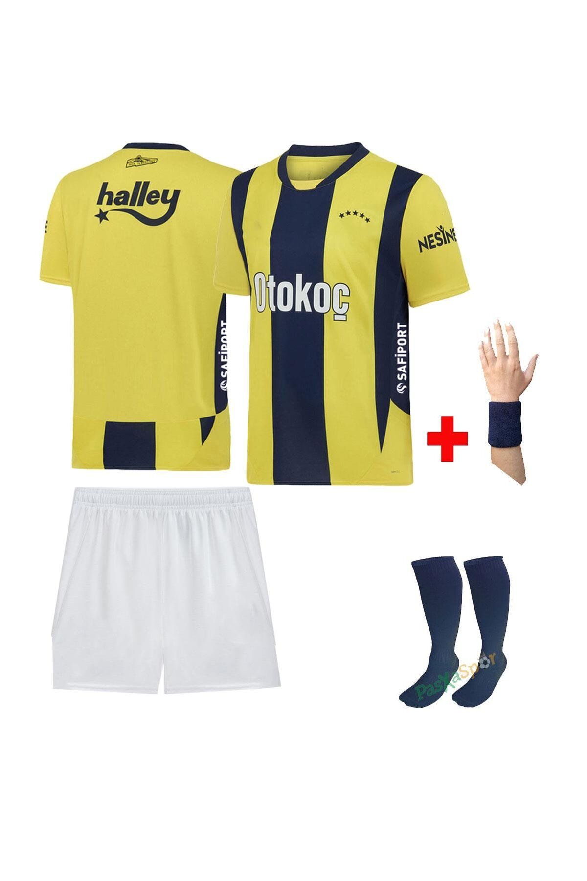 Alaturka Mix ᖴEᑎEᖇᗷᗩᕼÇE Yeni Sezon 2024-25 İç Saha Çocuk Forması Şort Çorap Bileklik Hediyeli