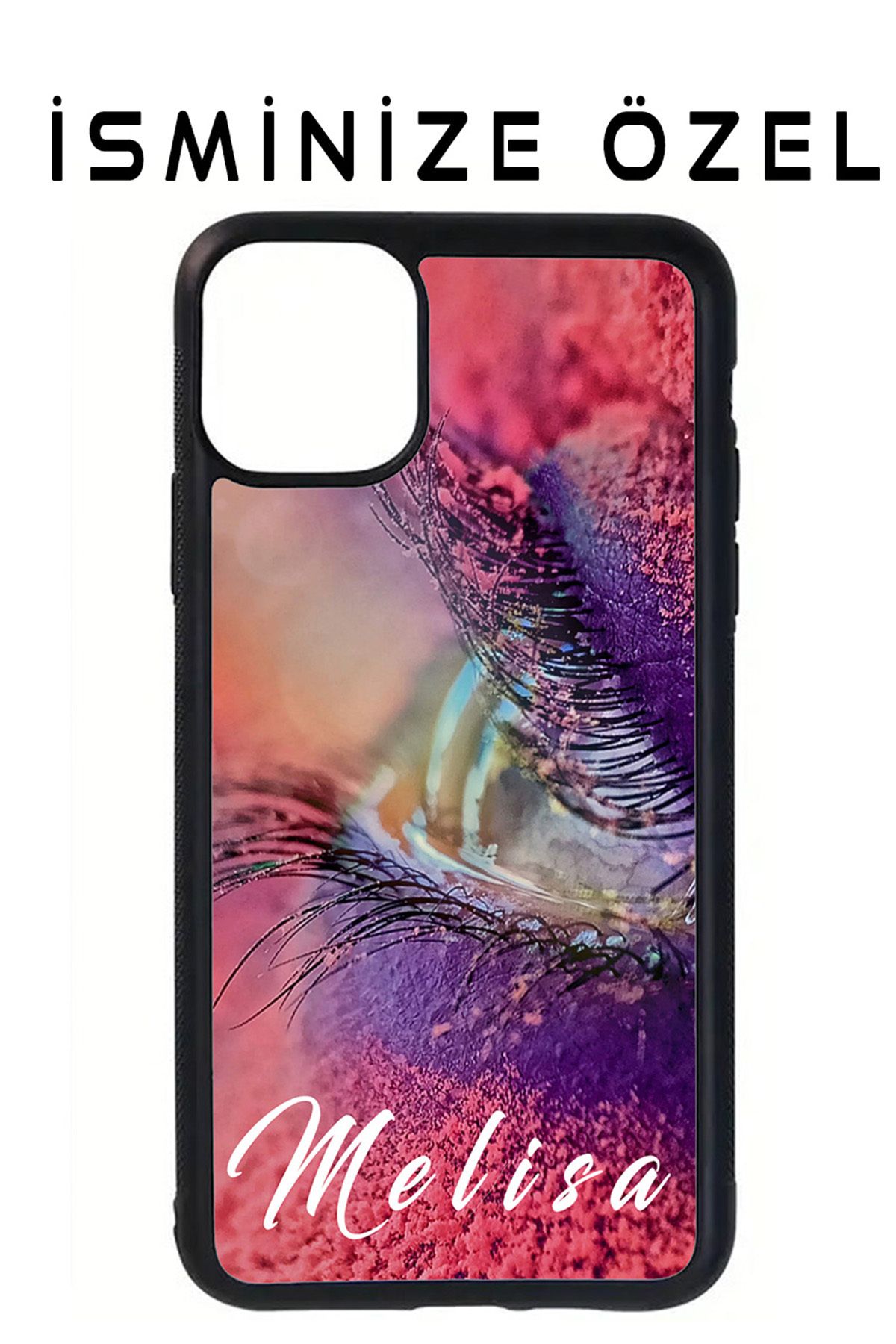 spldizayn İphone 11 İsme Özel Soyulma Yapmayan Parlak Yüzey Telefon Kılıfı