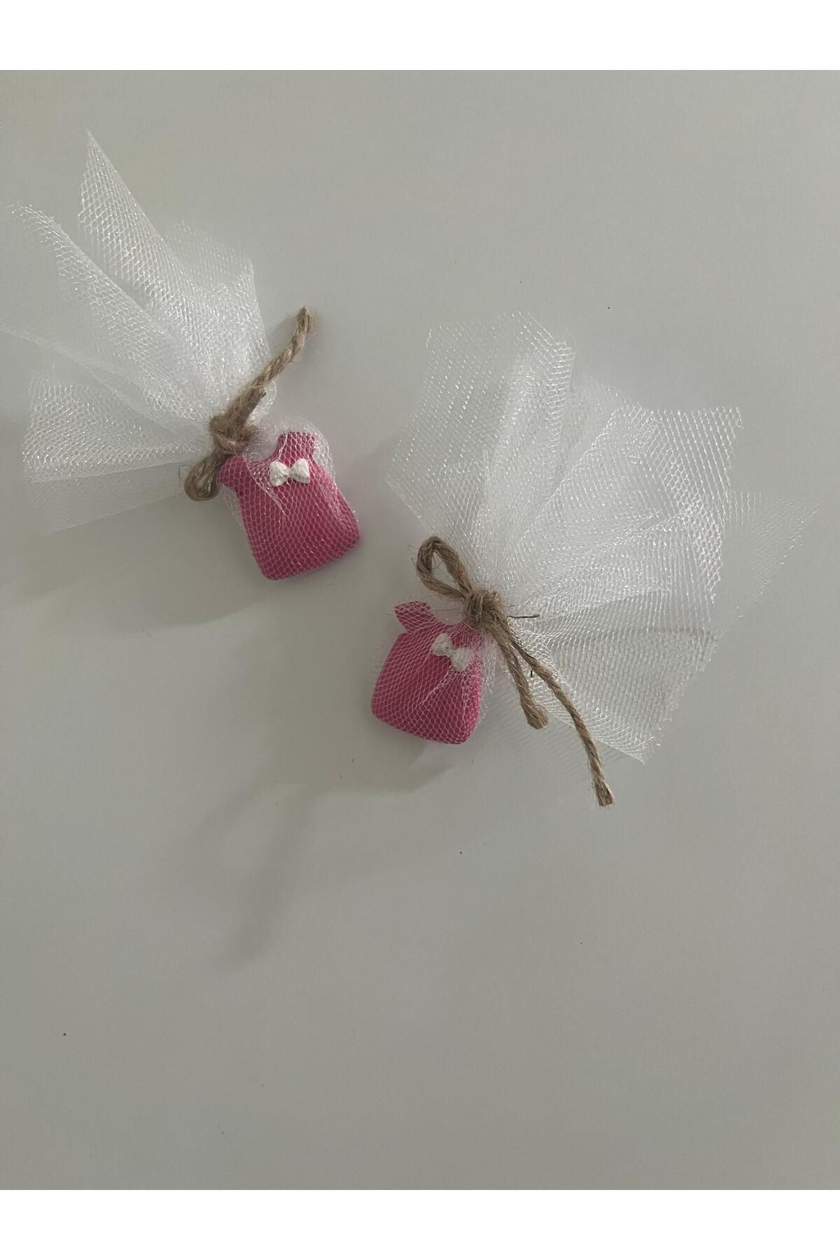 WELBİA 30'lu Kız bebek yenidoğan Pembe elbise figürlü magnet , obje dekoratif magnet hediyelik
