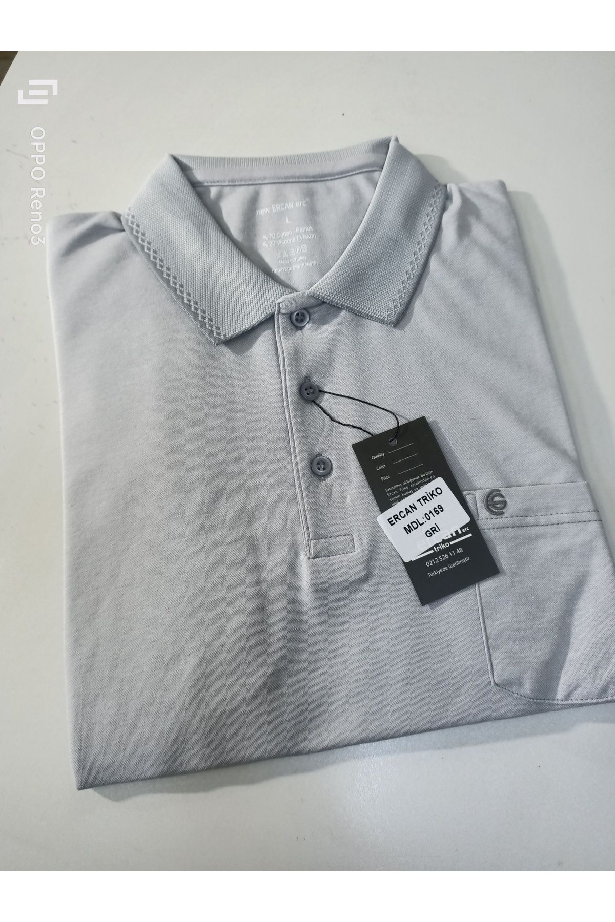 ercan triko jakarlı cepli reguler pamuklu polo yaka t-shirt