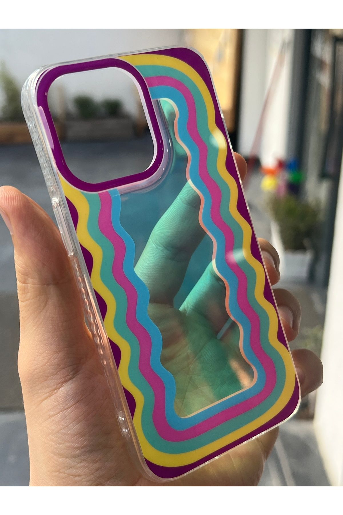 EDELFU iPhone 13 PRO [6.1 inç] Uyumlu Hologram Leopar Desenli Kılıf – Parlak & Koruyucu