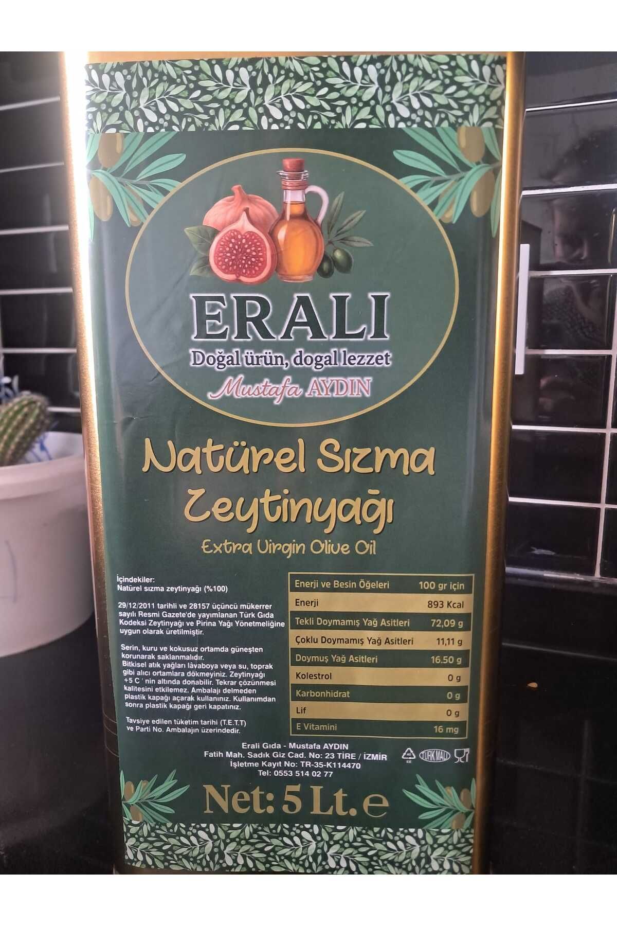ERALi GiDA NATUREL SIZMA ZEYTİNYAĞI